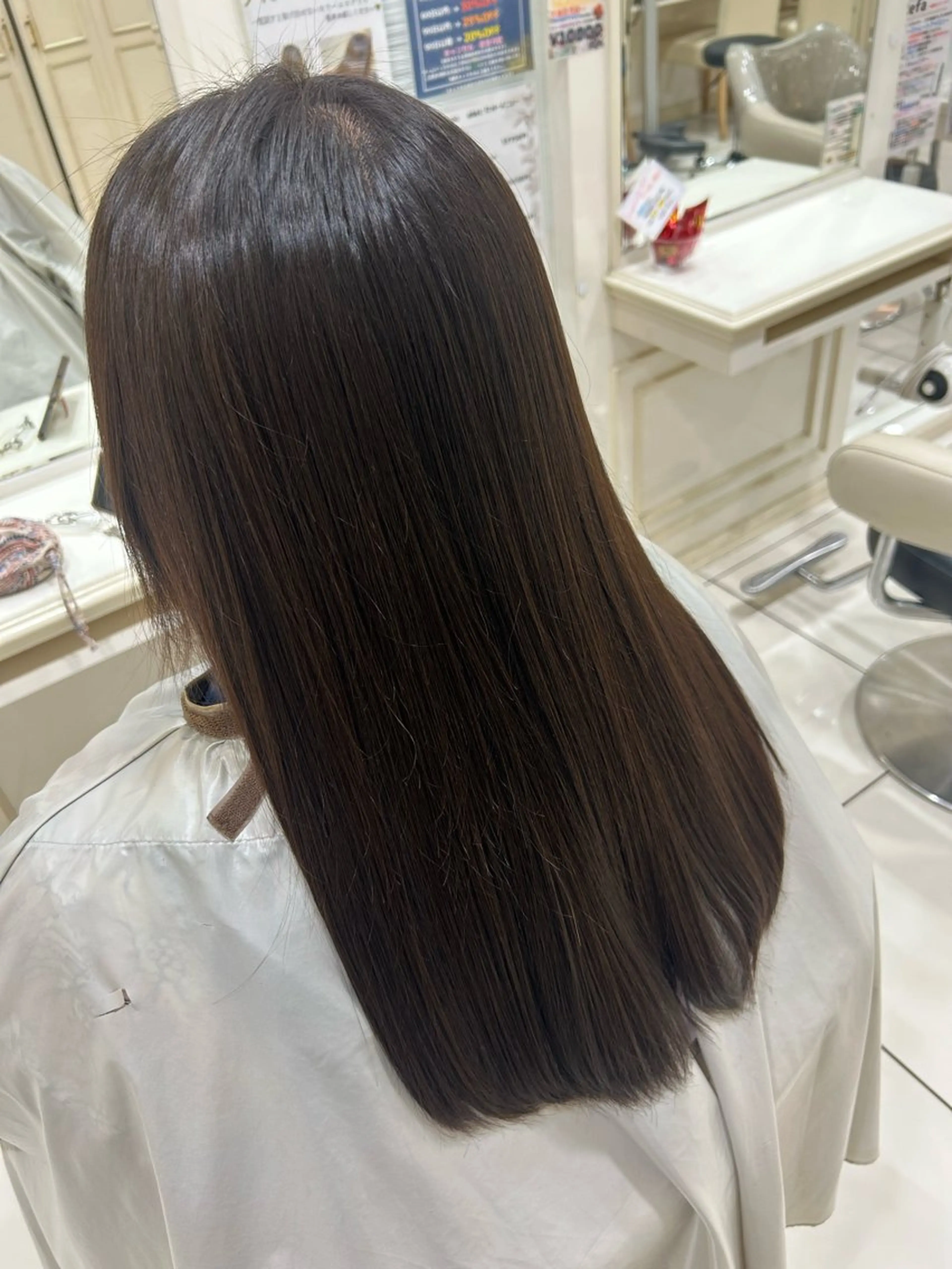 ロング ロング 縮毛矯正 中山 美里のヘアスタイル