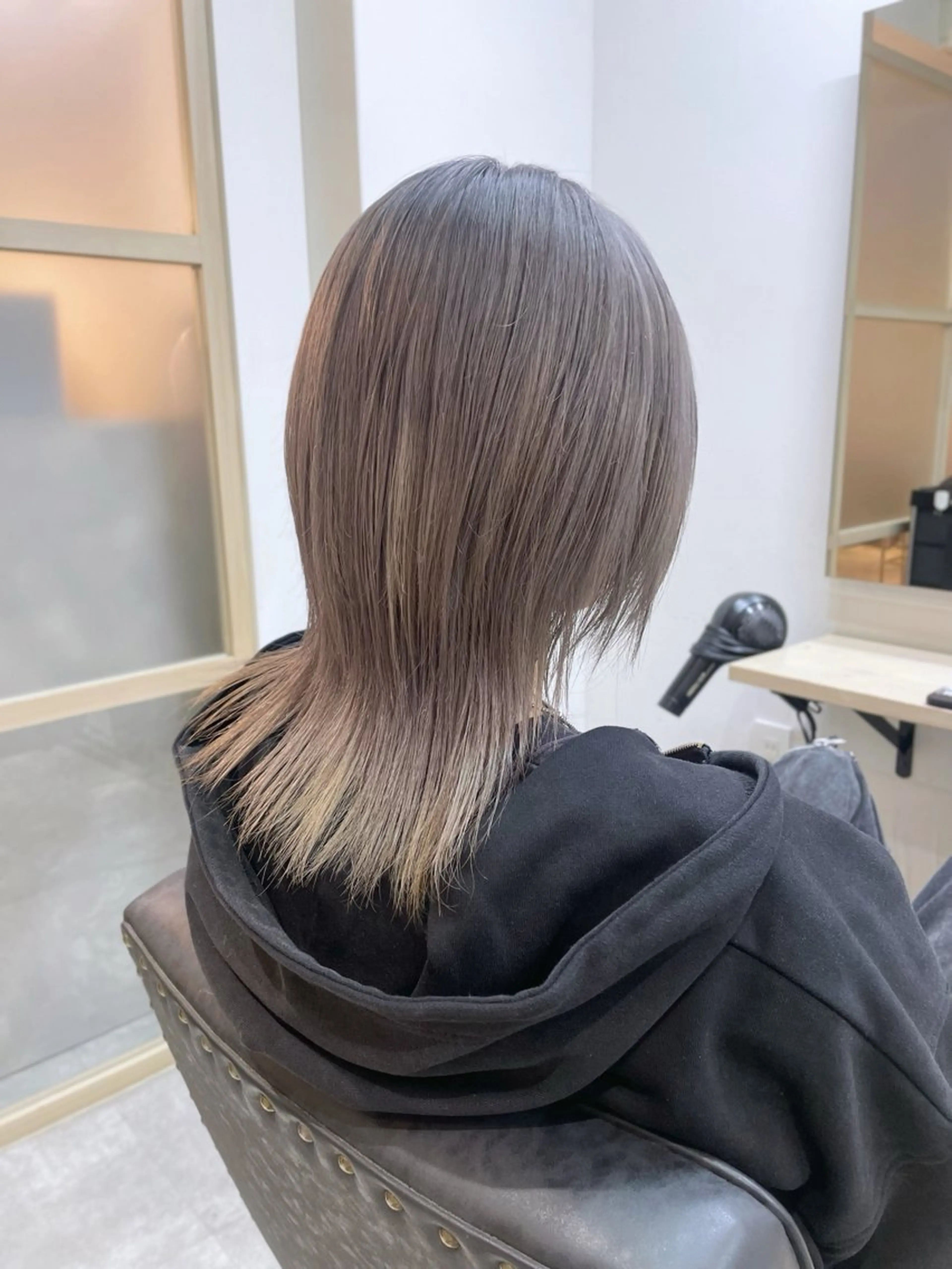ミディアム カラー メンズ カット ヘアカラー トリートメント EMANON新宿南口所属・🦄中性ウルフ ☁️Shiori🦄のヘアスタイル