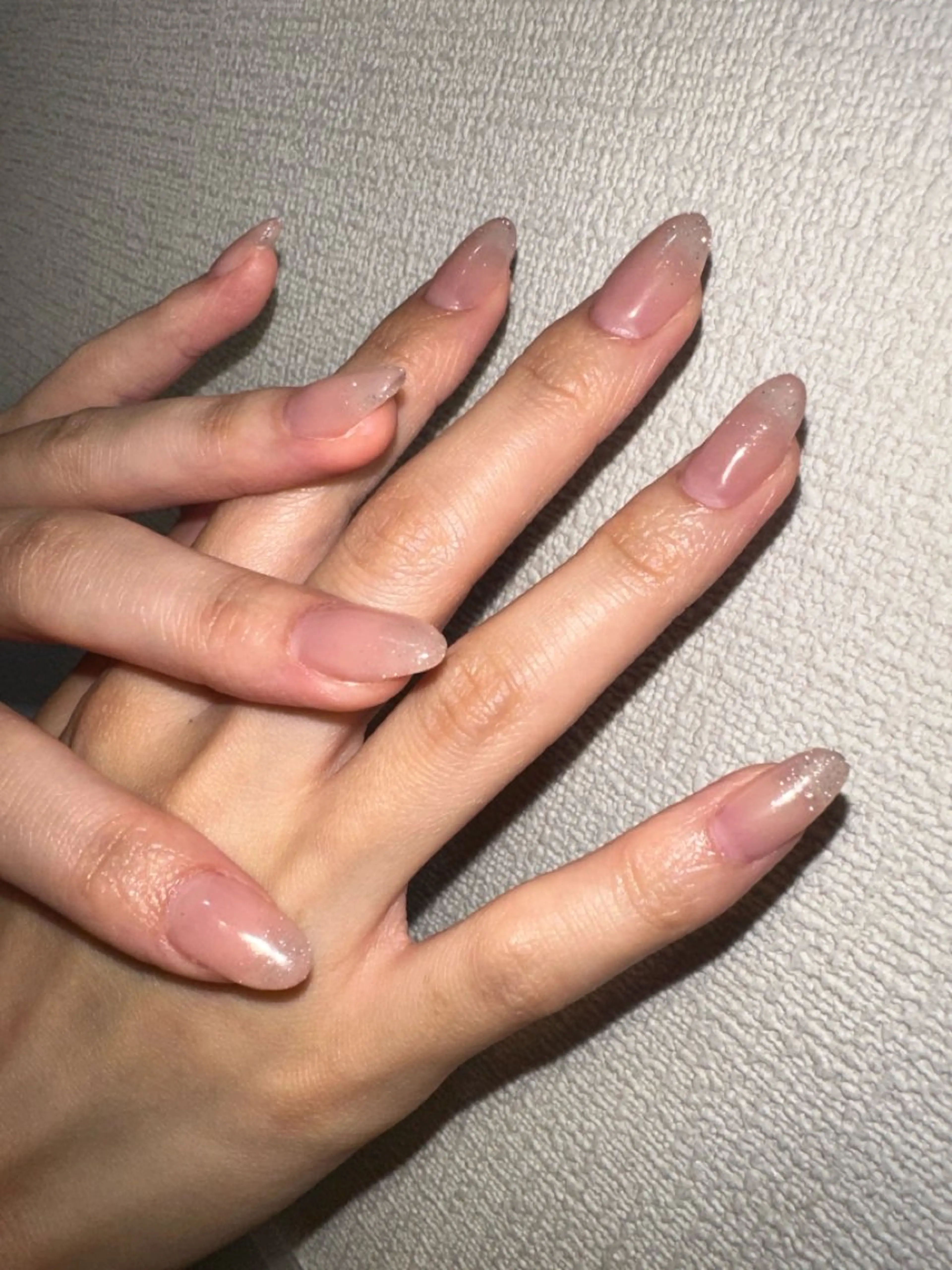 ネイル ワンカラーネイル ピンク ピンクベージュ ハンドネイル private nailsalonのネイルデザイン