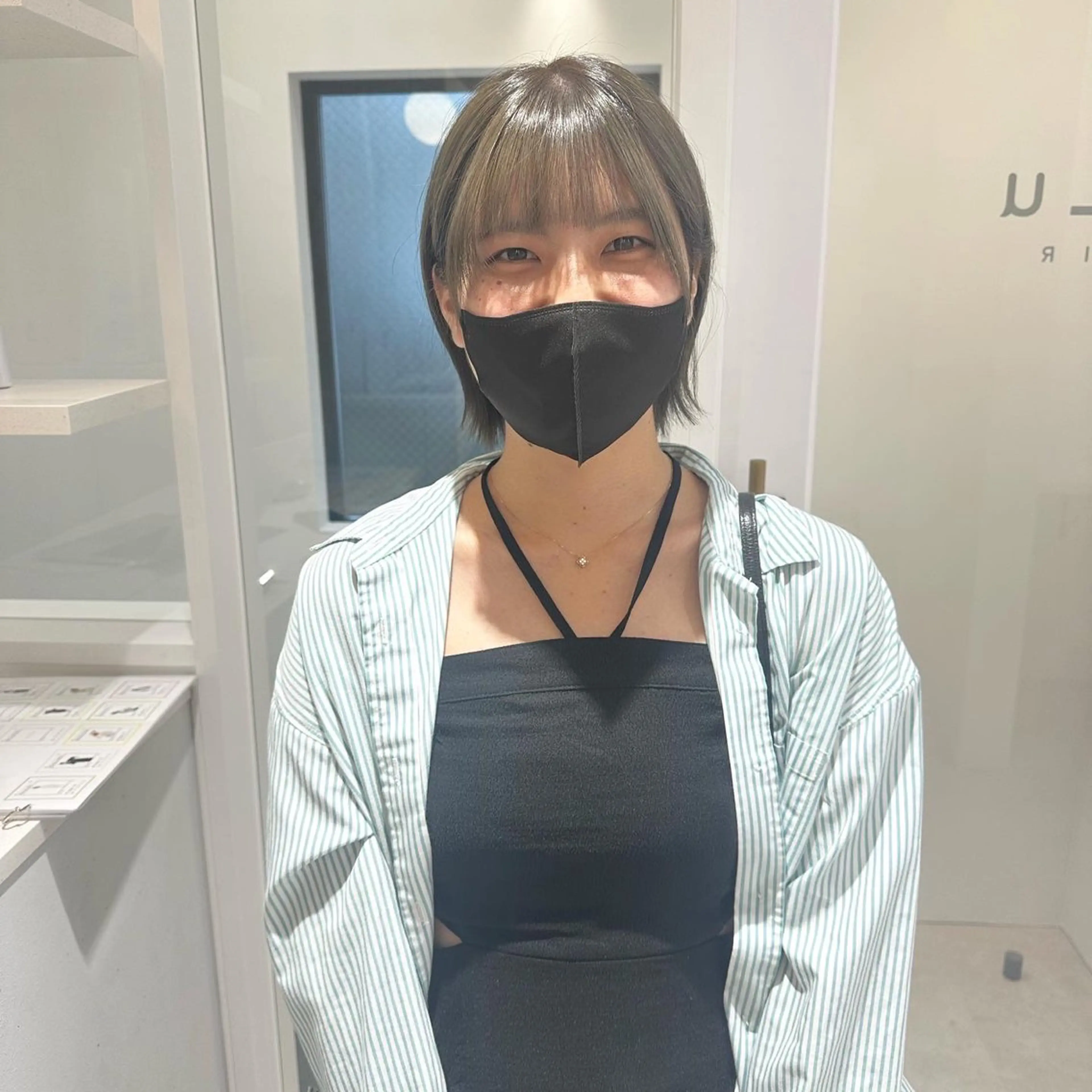 ショート カラー ブリーチ お洒落パーマ/ 艶カラー/michiのヘアスタイル