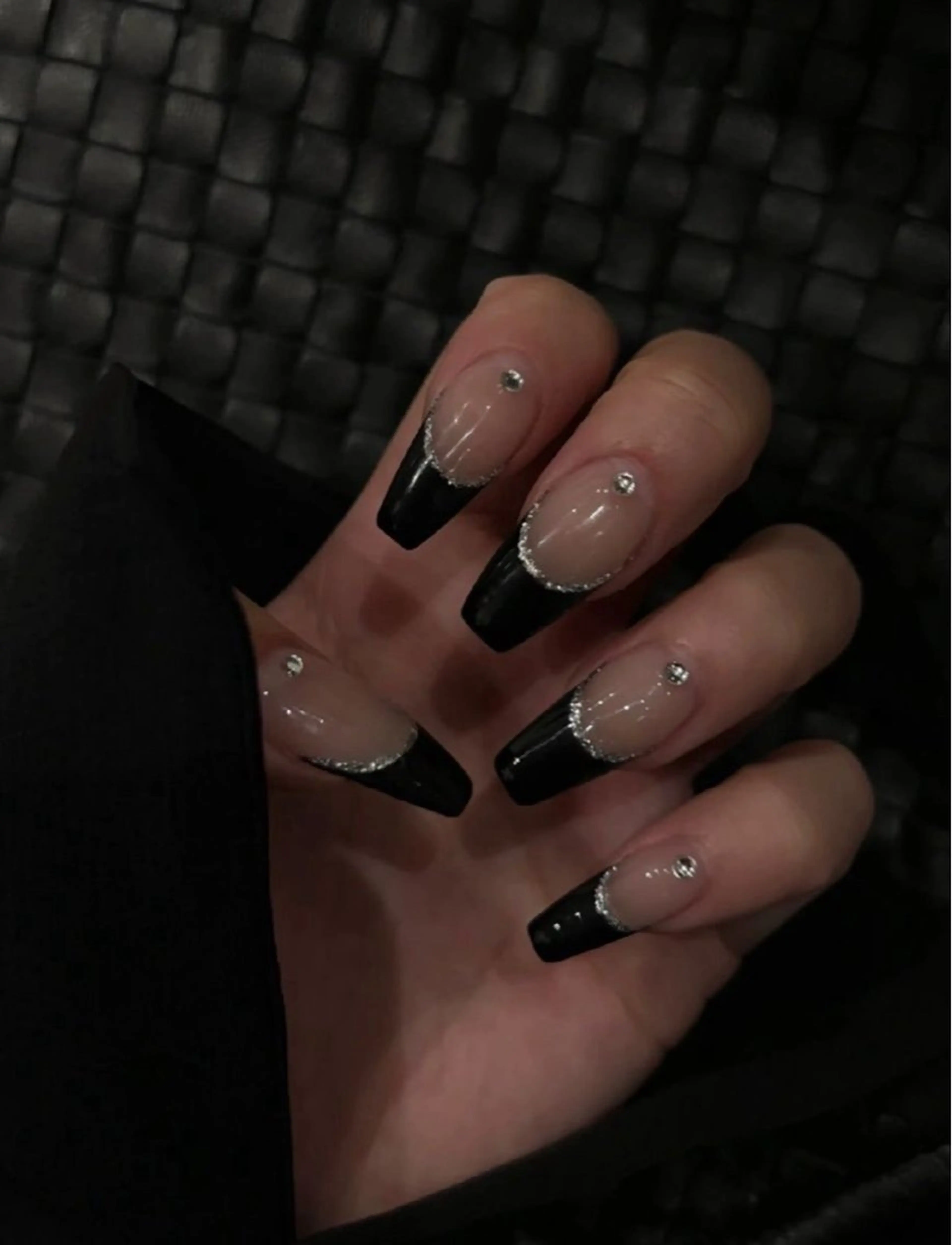 ネイル フレンチネイル ジェルネイル キラキラネイル 韓国ネイル マグネットネイル Julli nail studio所属・Julli NailStudioのネイルデザイン