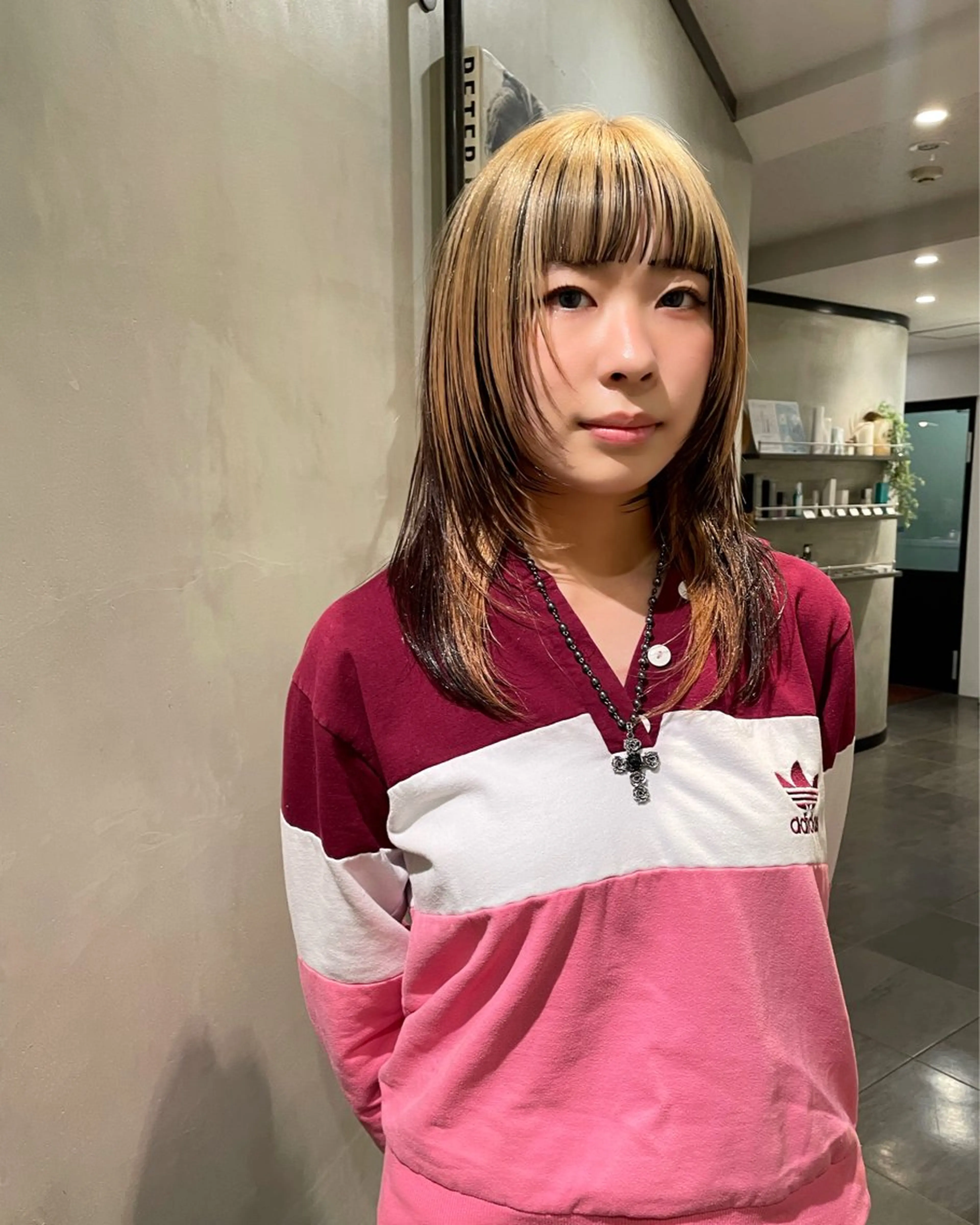ミディアム カット トリートメント 優 作のヘアスタイル