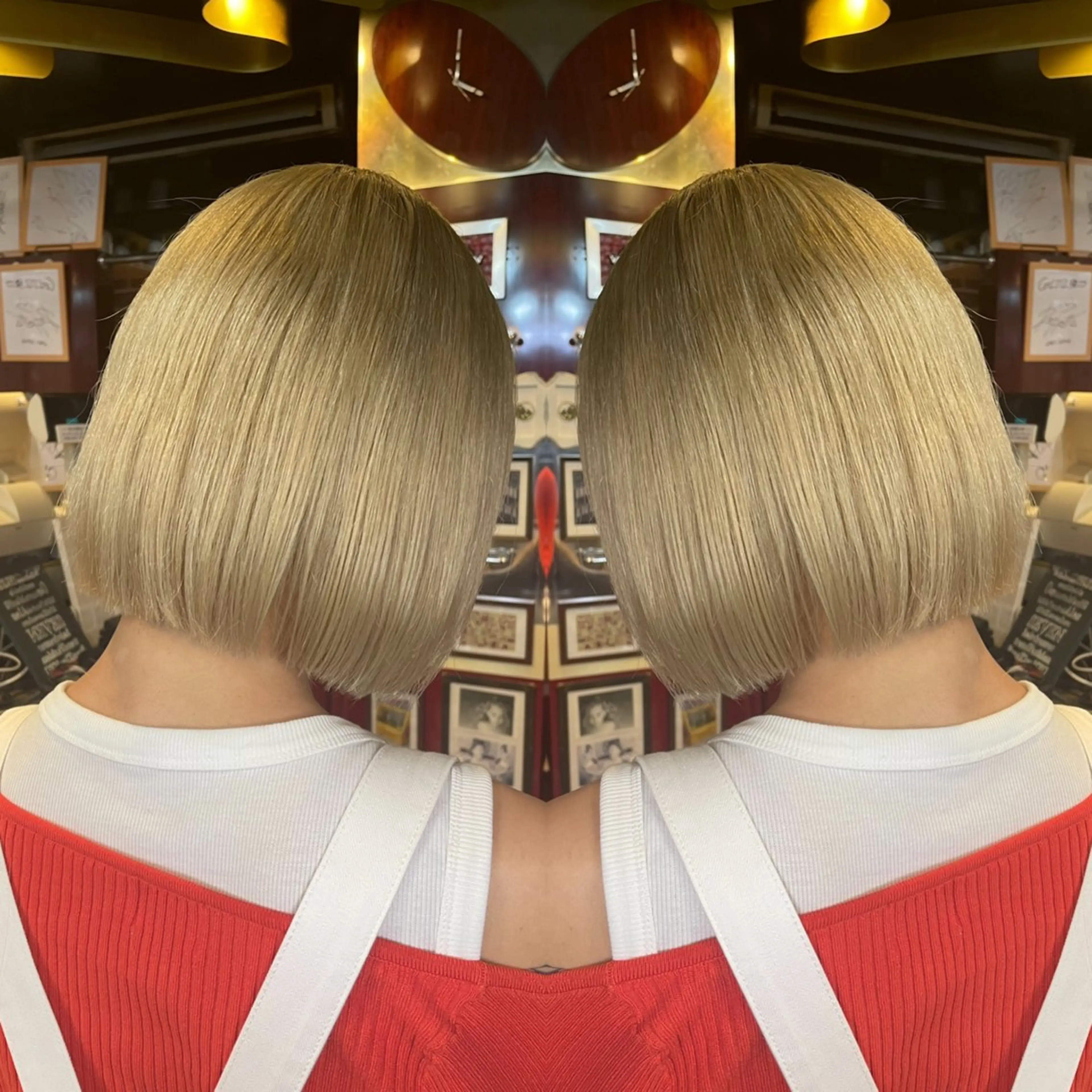 ショート カラー レイヤー/ボブ/ ミニボブ/AOIのヘアスタイル