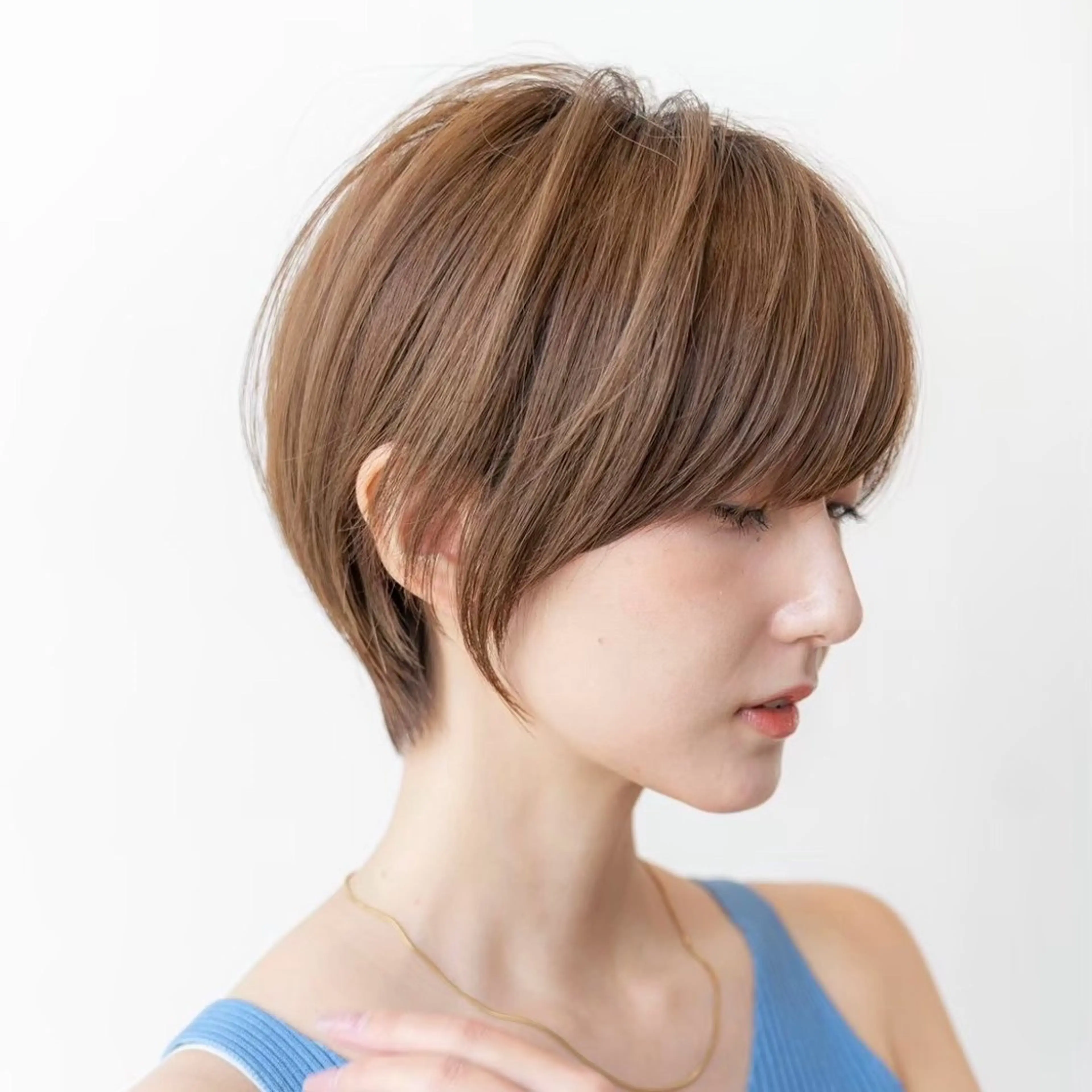 ショート カラー カット ヘアカラー トリートメント 渋谷ボブ/ショート 特化田中航平のヘアスタイル