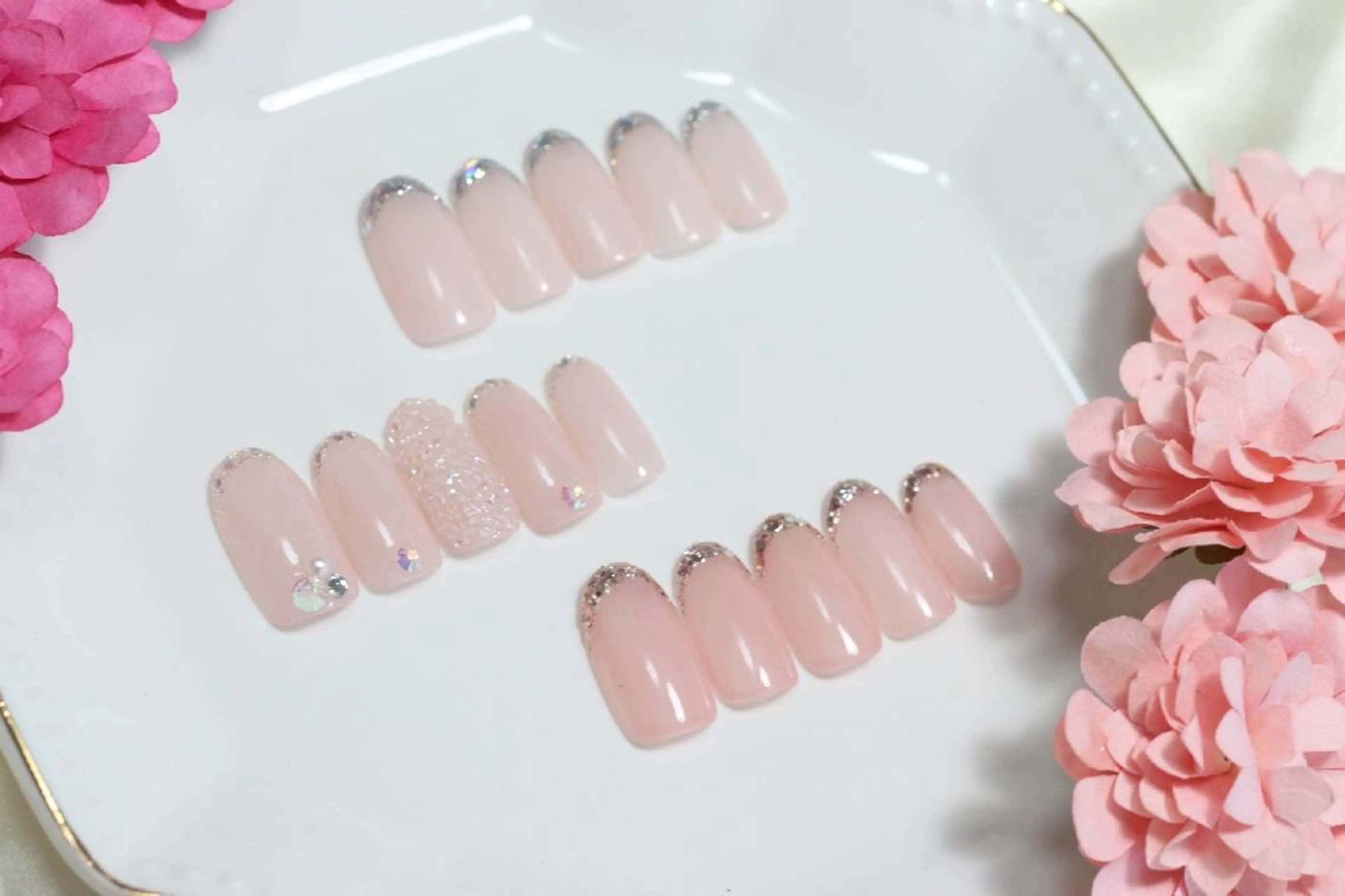 ネイル ブライダルネイル Lulu nail salon 南堀江店所属・西村 あやかのネイルデザイン