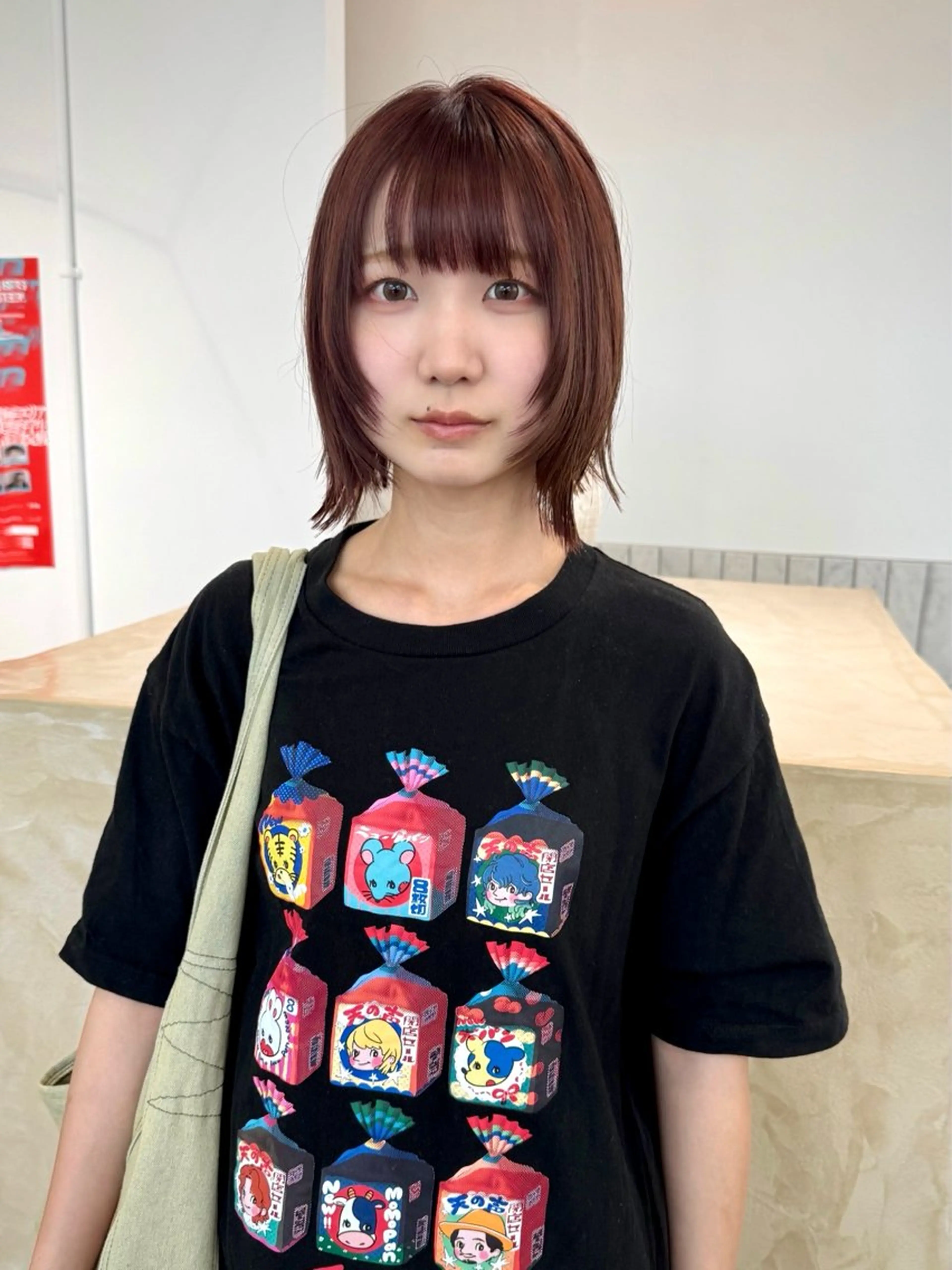 ショート カラー ブリーチ ブラウンカラー ブリーチなしカラー ピンクカラー ピンクブラウン カット ヘアカラー ボブ/ベージュカラー /スギヤマショウゴのヘアスタイル