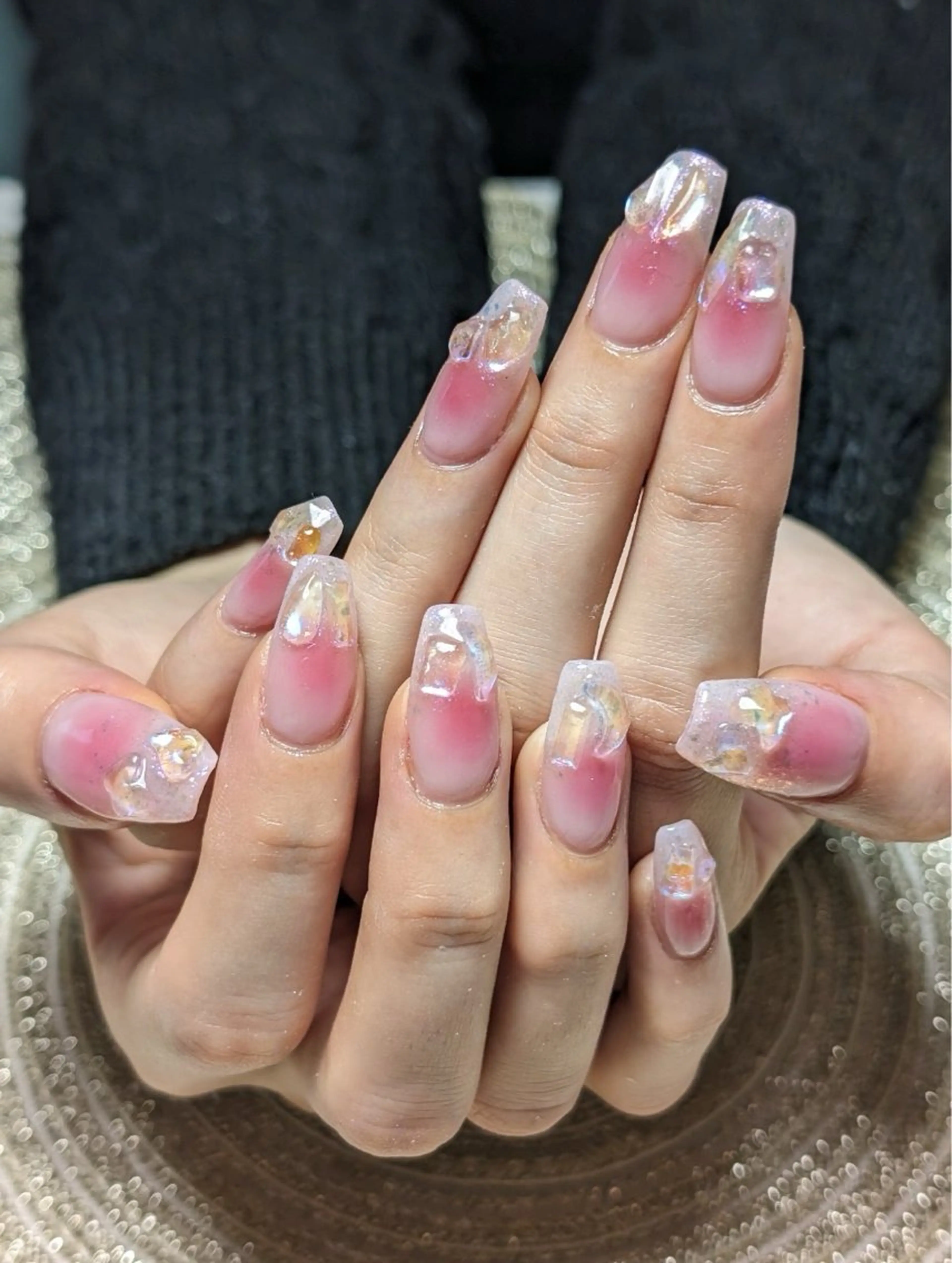 ネイル チークネイル ワンホンネイル MOA NAIL所属・moa nailのネイルデザイン