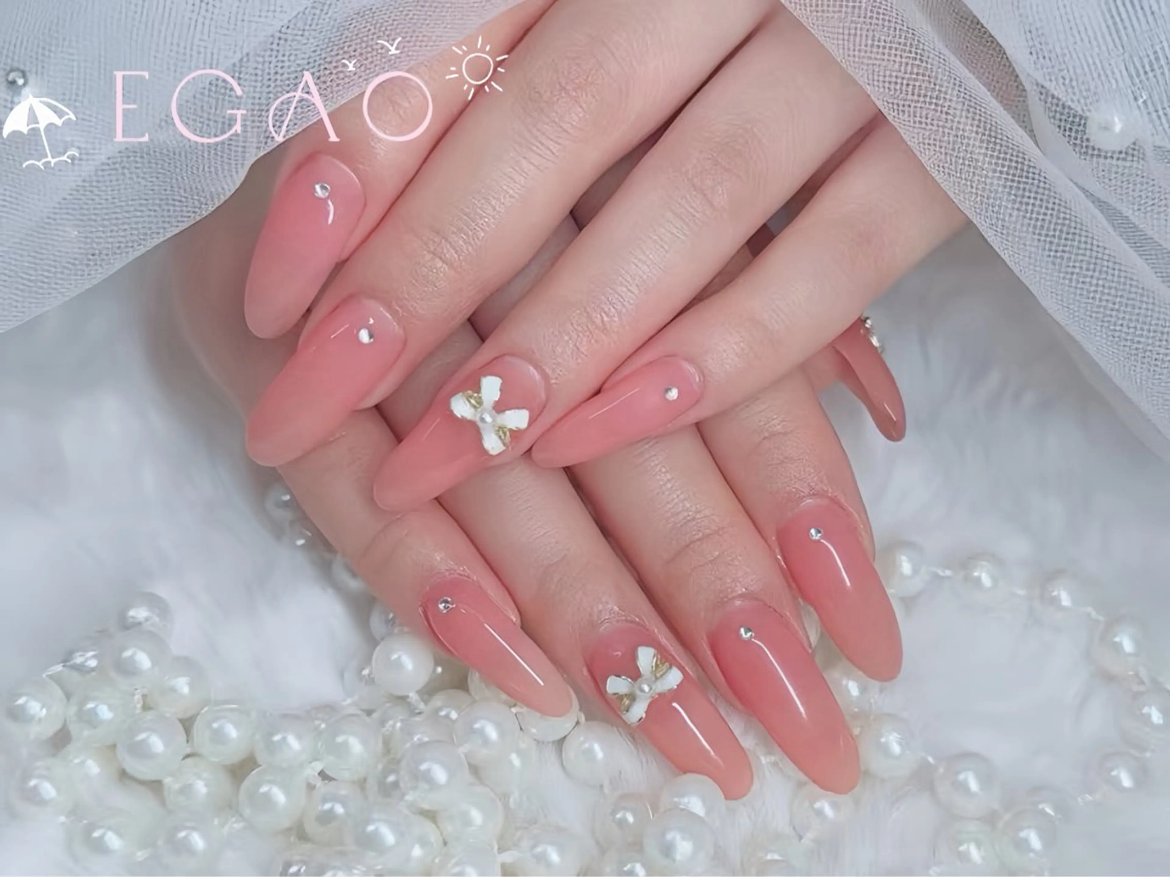 ネイル アートネイル フットネイル フレンチネイル ジェルネイル グラデーション ハンドネイル Egao Nail Salonのネイルデザイン
