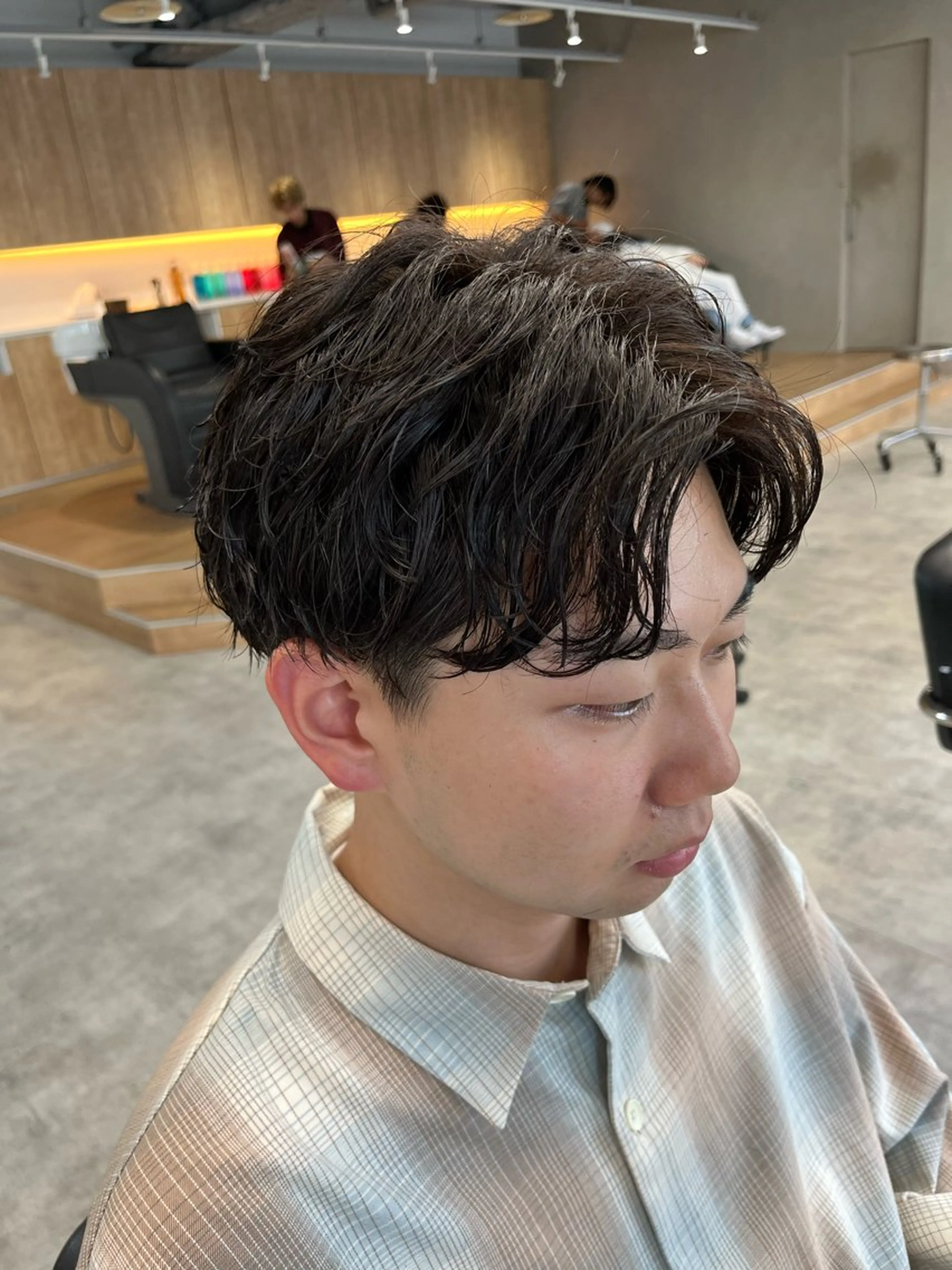 ショート パーマ メンズ メンズパーマ スパイキーショート 波巻きパーマ ショートヘア スパイラルパーマ 波巻きスパイラル🌀 新潟/万代/山下優のヘアスタイル