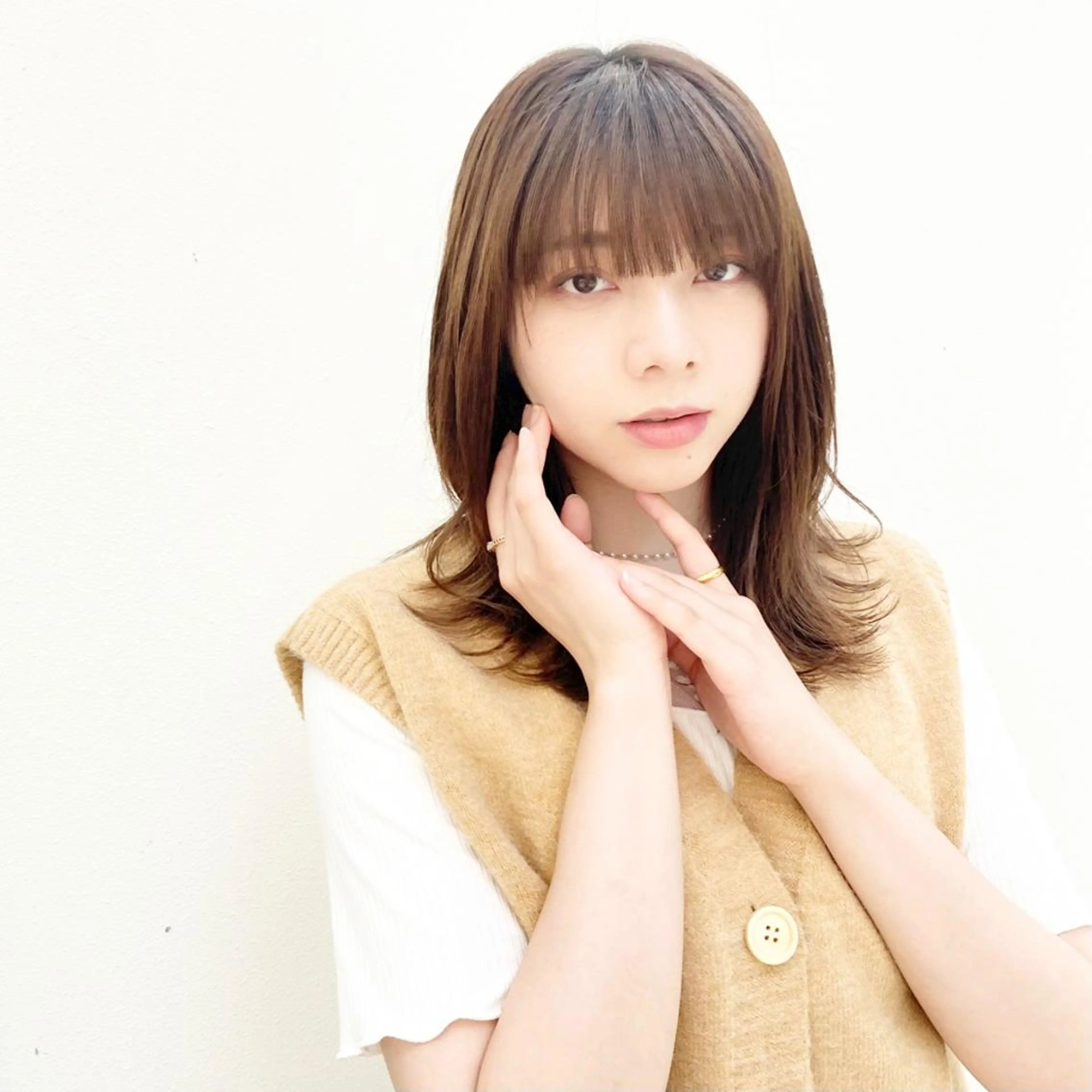 ミディアム カラー パーマ ヘアアレンジ 徳永 大樹のヘアスタイル