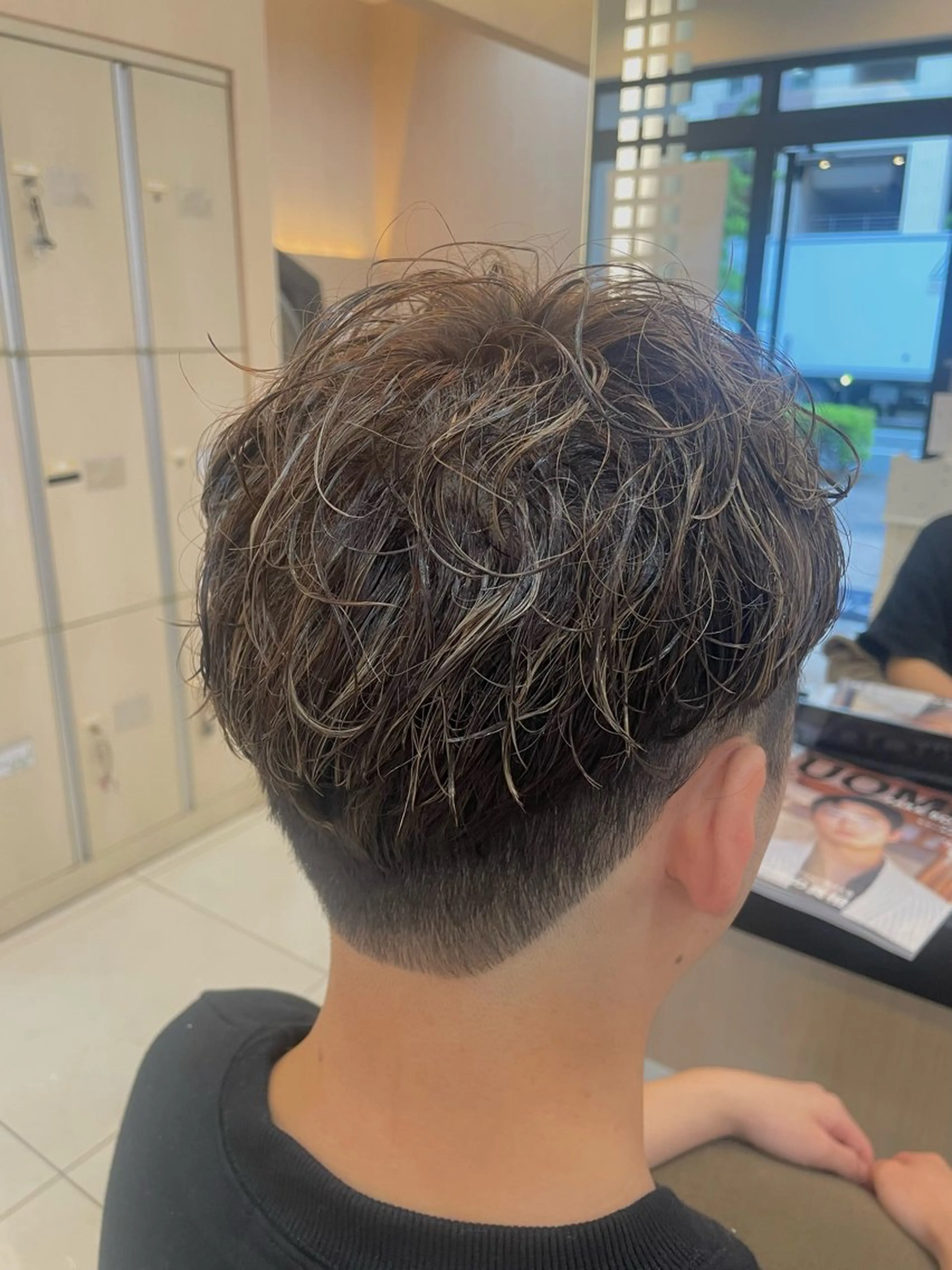 ショート カラー メンズ ヘアカラー トリートメント リリー /Men's/パーマのヘアスタイル