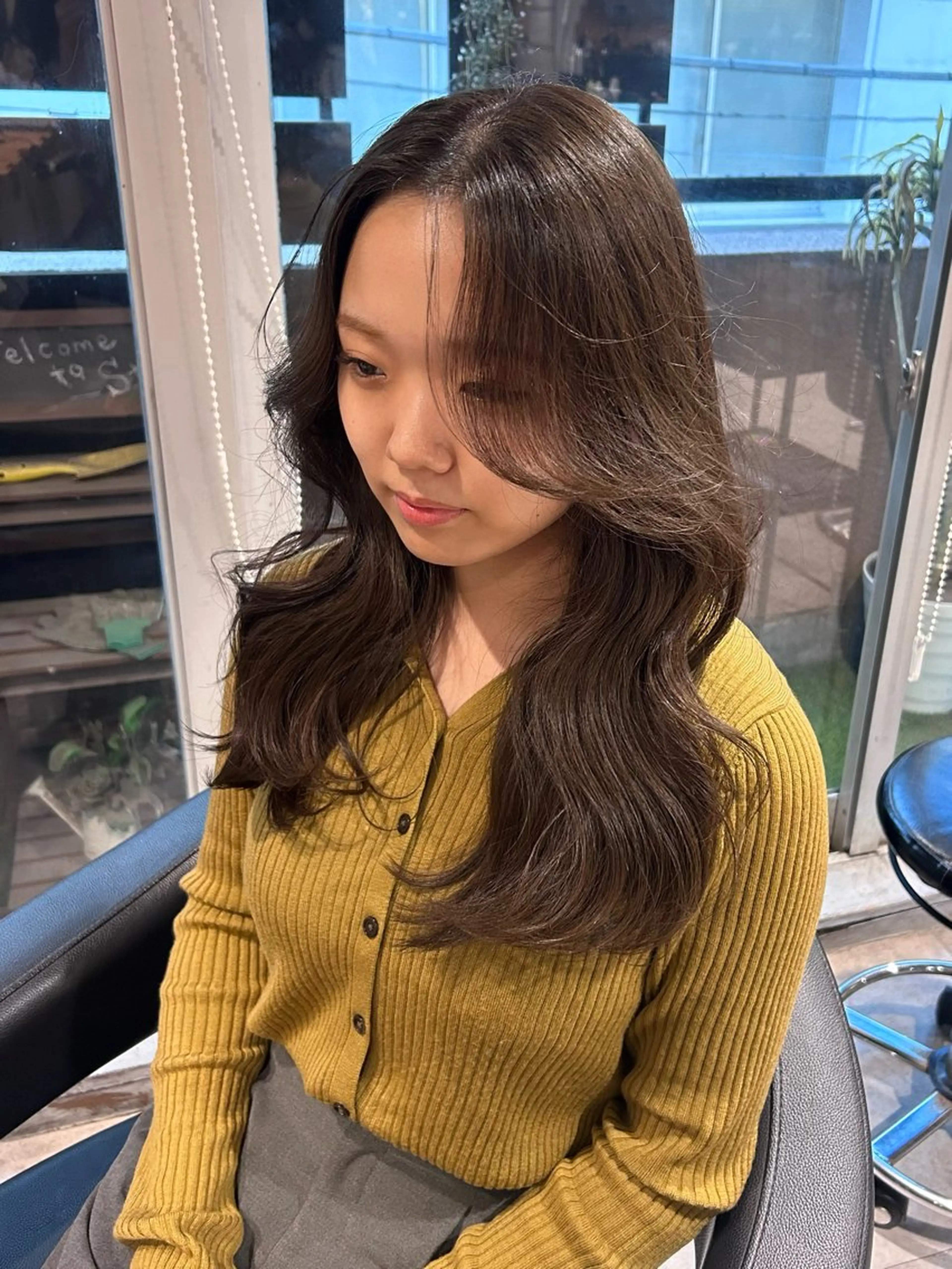 ロング カット ヘアカラー トリートメント ヘッドスパ 韓国Style♡ Nanami🇰🇷のヘアスタイル