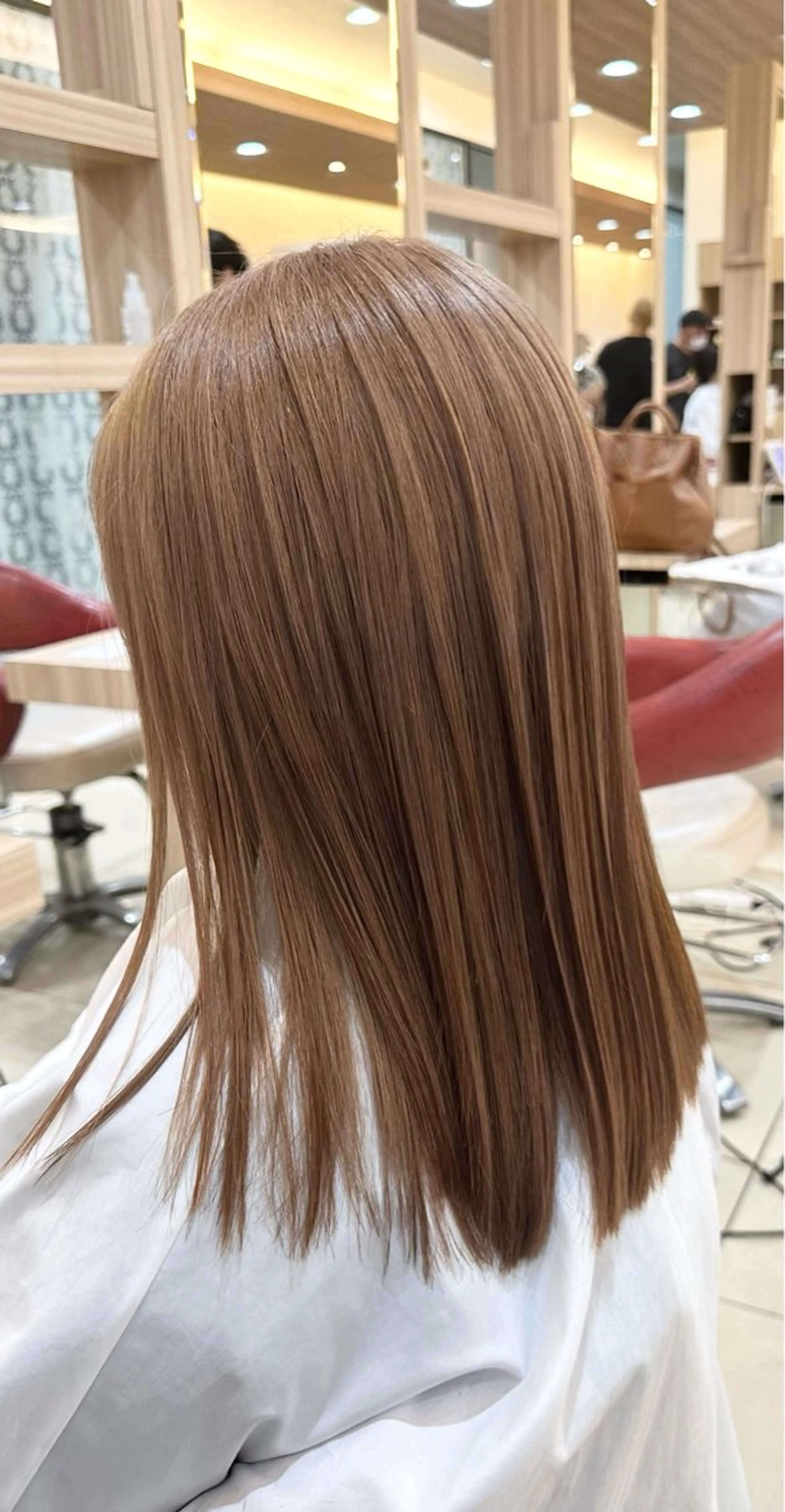 カラー ブリーチ 透明感カラー ブリーチなしカラー 佐藤 こうがのヘアスタイル