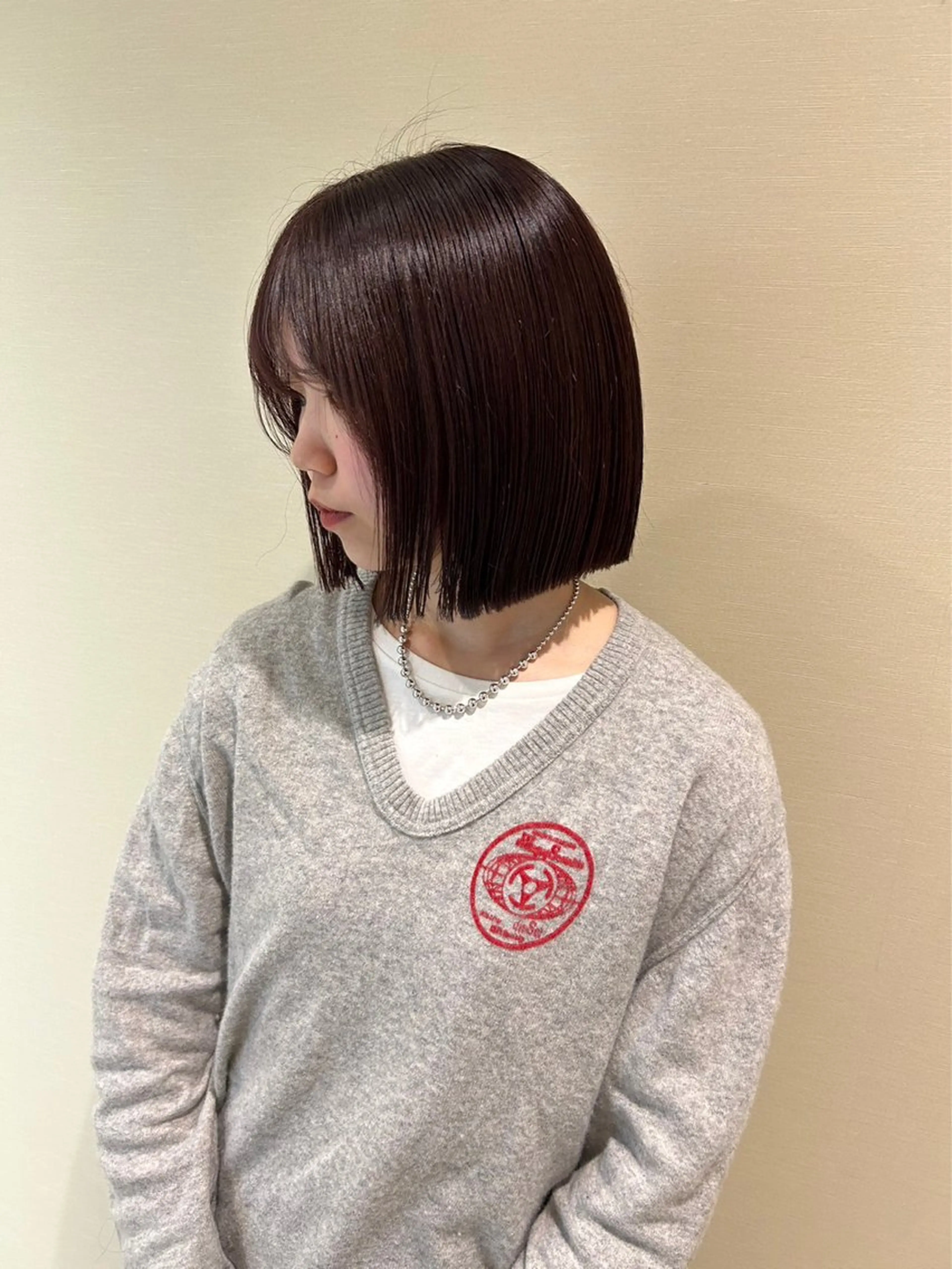 ショート カラー ヘアアレンジ 韓国レイヤー＆ピンク 艶髪🩶maikoのヘアスタイル