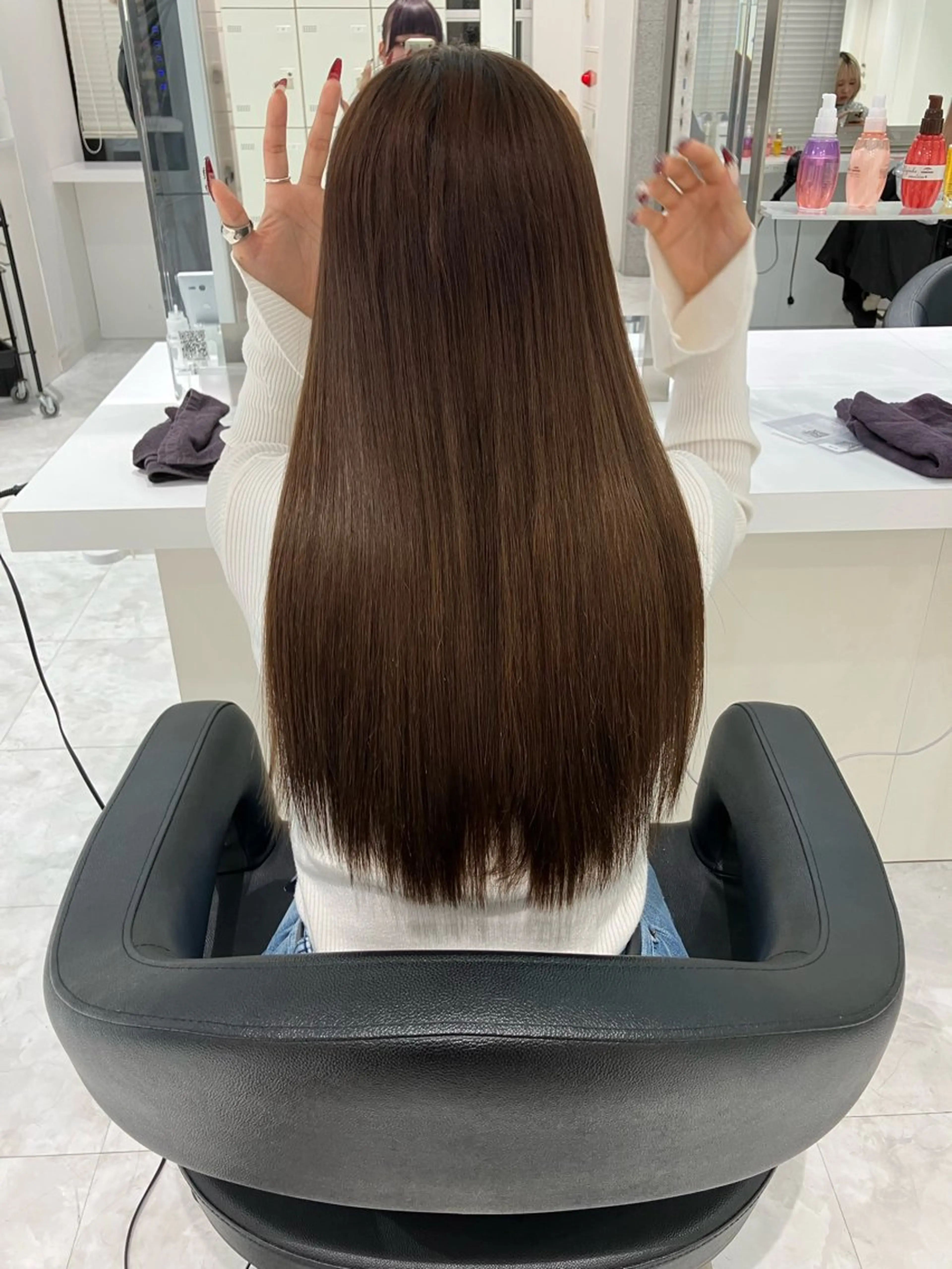 ロング カラー ヘアアレンジ 🫧透明感ラベンダー 似合わせ🫧あい🫧のヘアスタイル