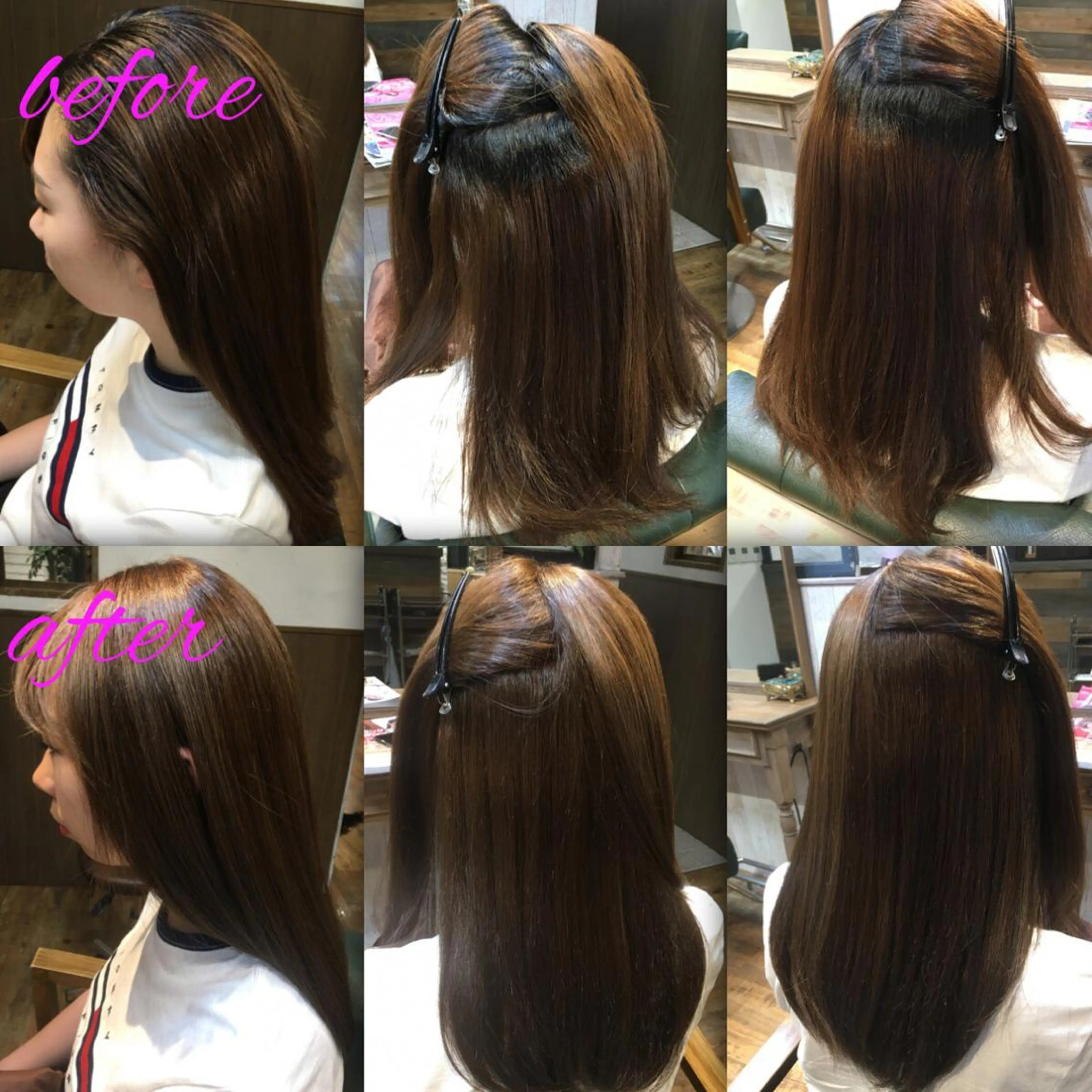 ロング パーマ ストレートパーマ 本物のブリーチ縮毛 /デサキショウヘイのヘアスタイル