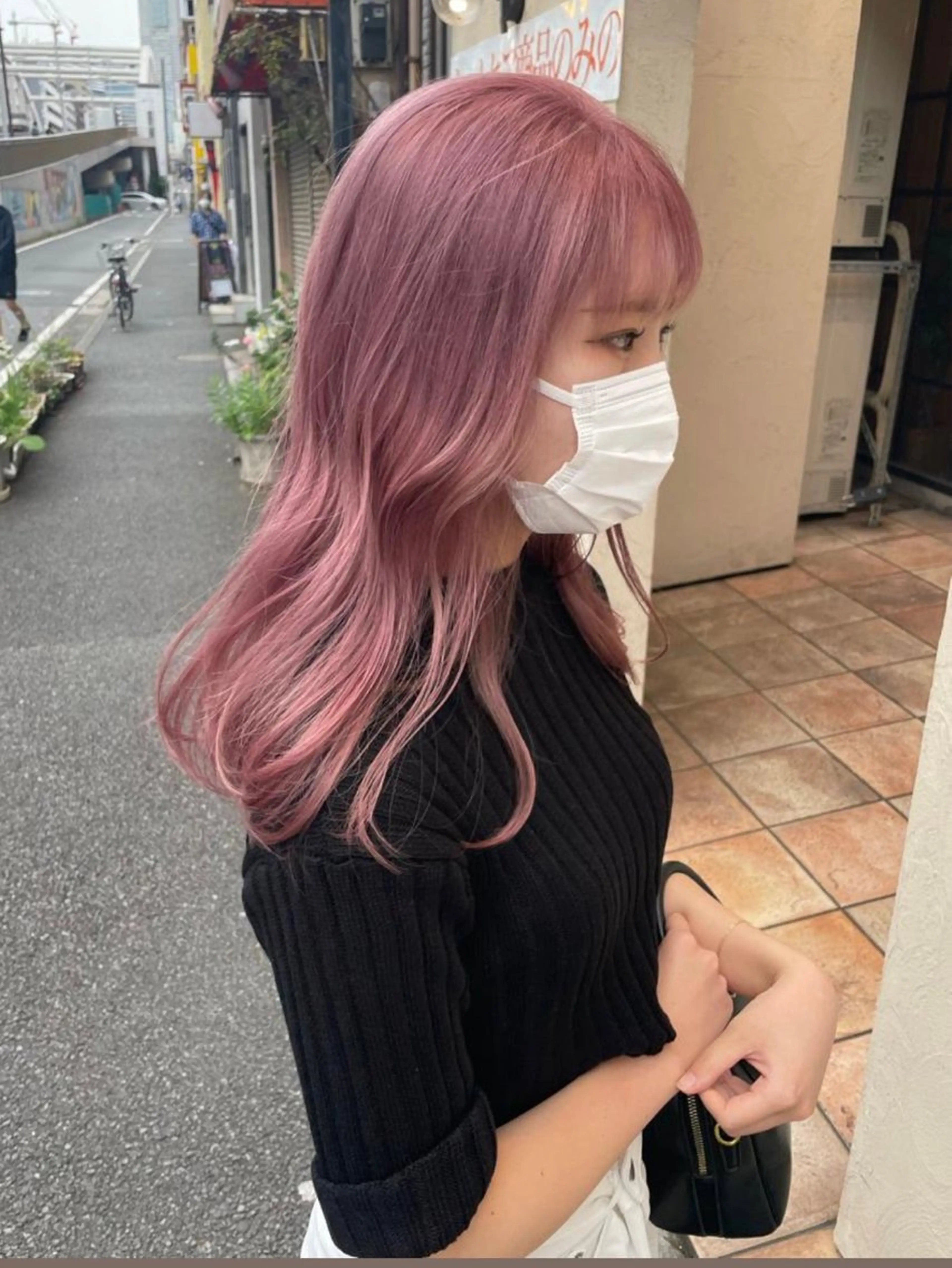 ロング 𝐌𝐨𝐞/透明感 暖色ボブ🤍のヘアスタイル