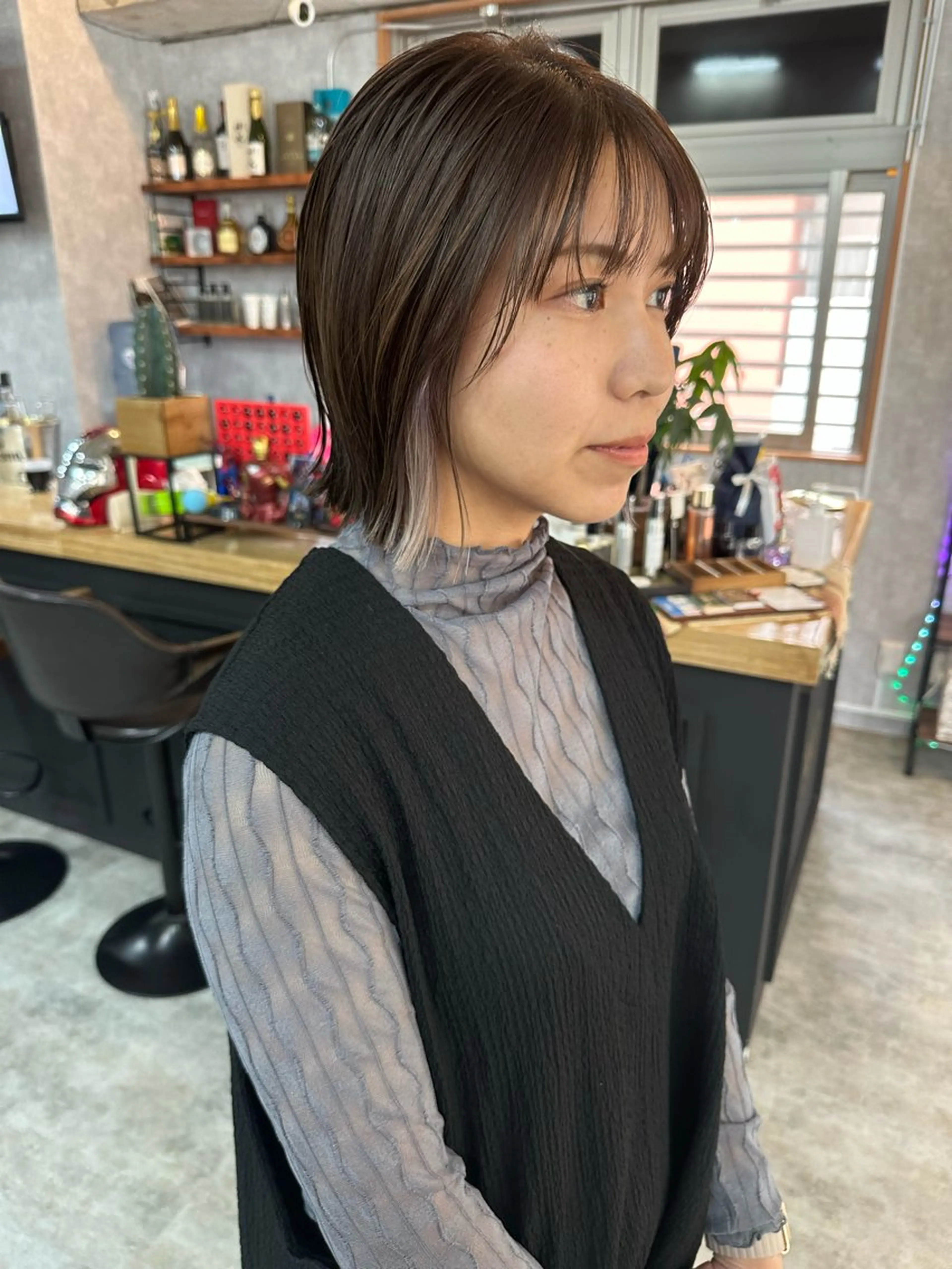 ショート 切りっぱなしボブ ショートボブ ハンサムショート 丸みショート ボブ カット ヘアカラー トリートメント C’LD hair  produce /シールドヘア所属・モテ髪/ボブ/ショー ト/アダチフウトのヘアスタイル