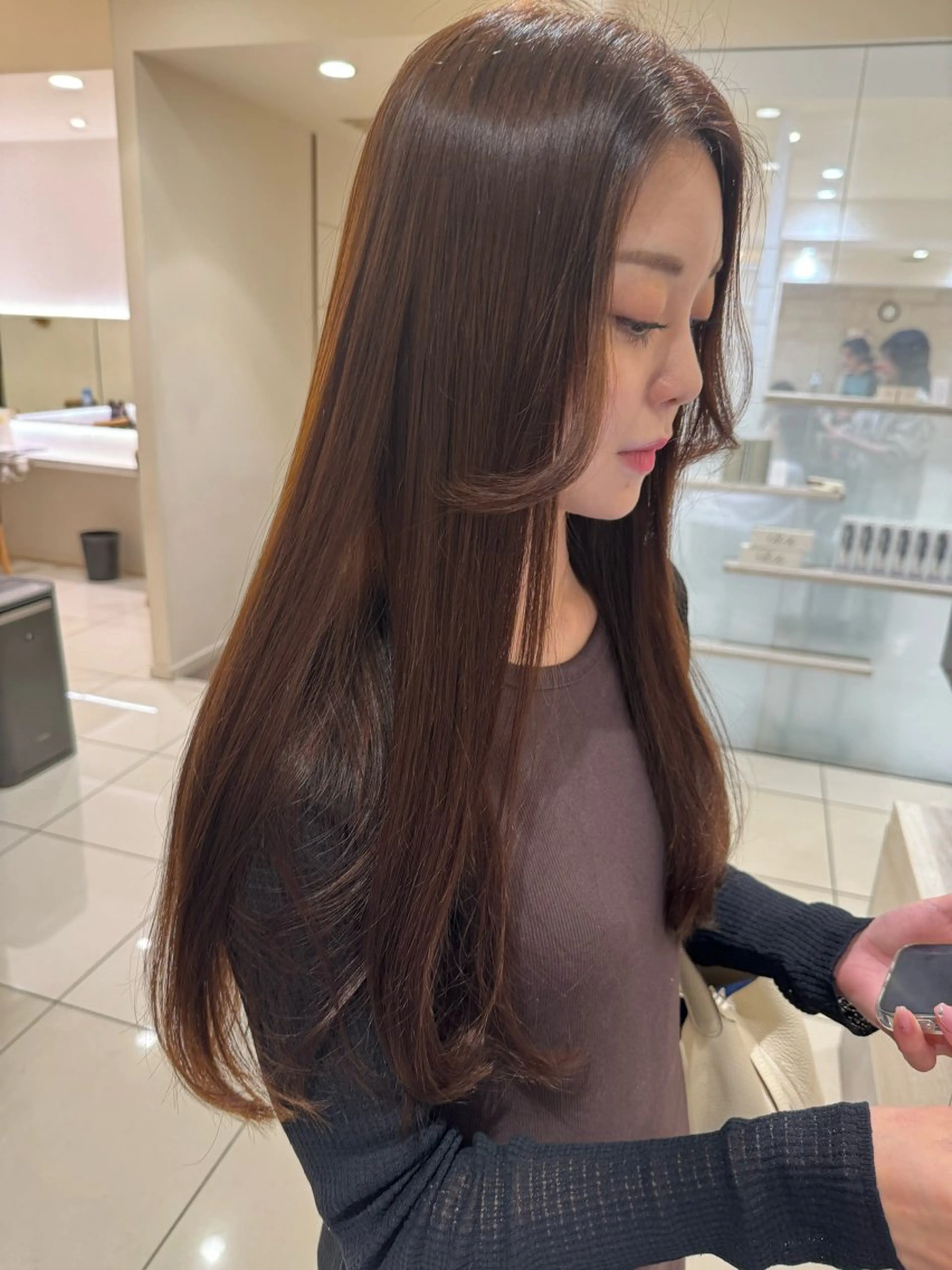 カラー 🎀ハイトーン🎀 🩶艶髪🩶YUNAのヘアスタイル