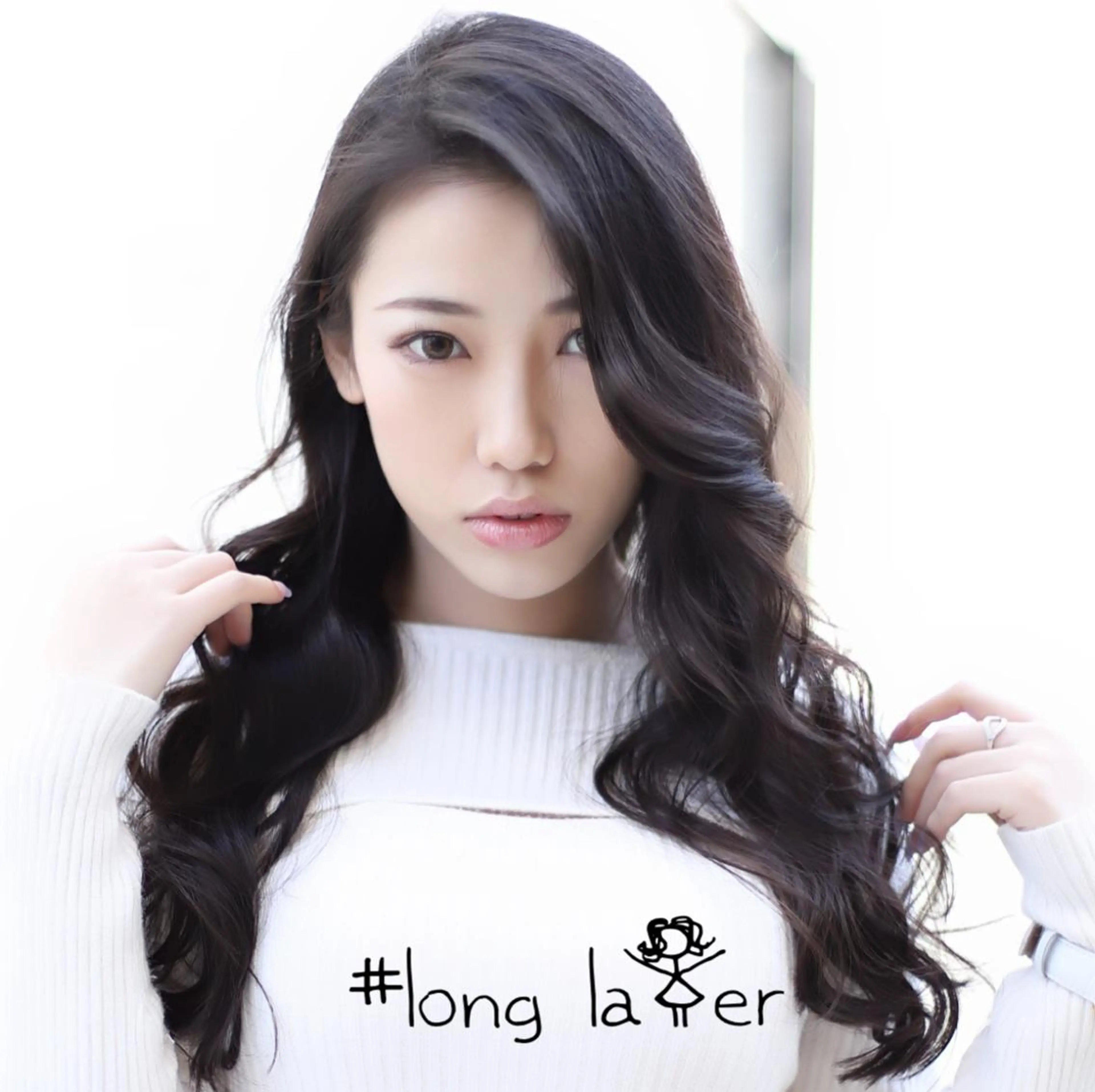 ロング くせ毛 顔周りカット 似合わせカット トリートメント カット ヘアカラー トリートメント 韓国レイヤー×透明感 髪質改善　武田涼のヘアスタイル