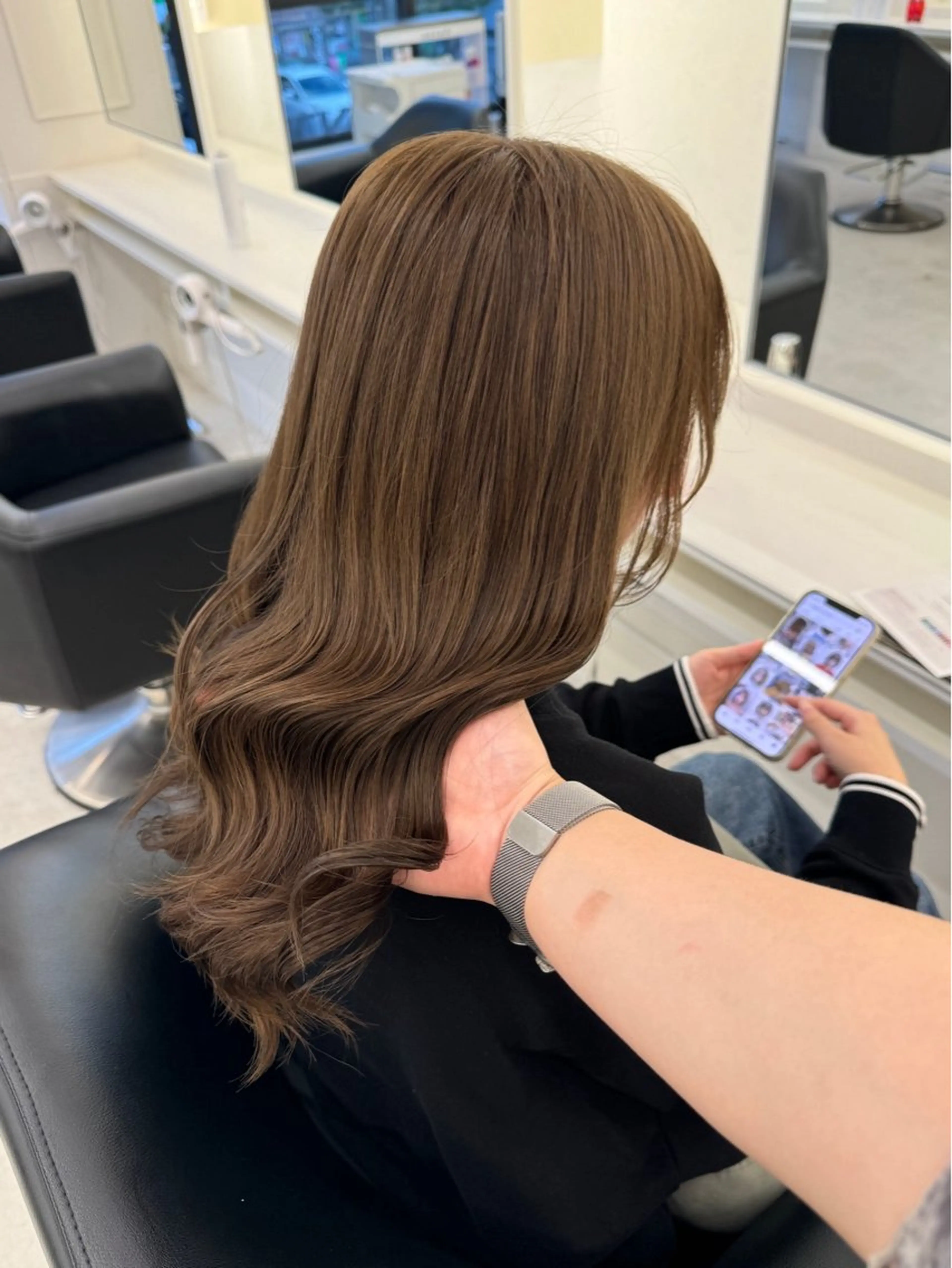 セミロング カラー ヘアカラー ParveMix ♡白神みやびのヘアスタイル
