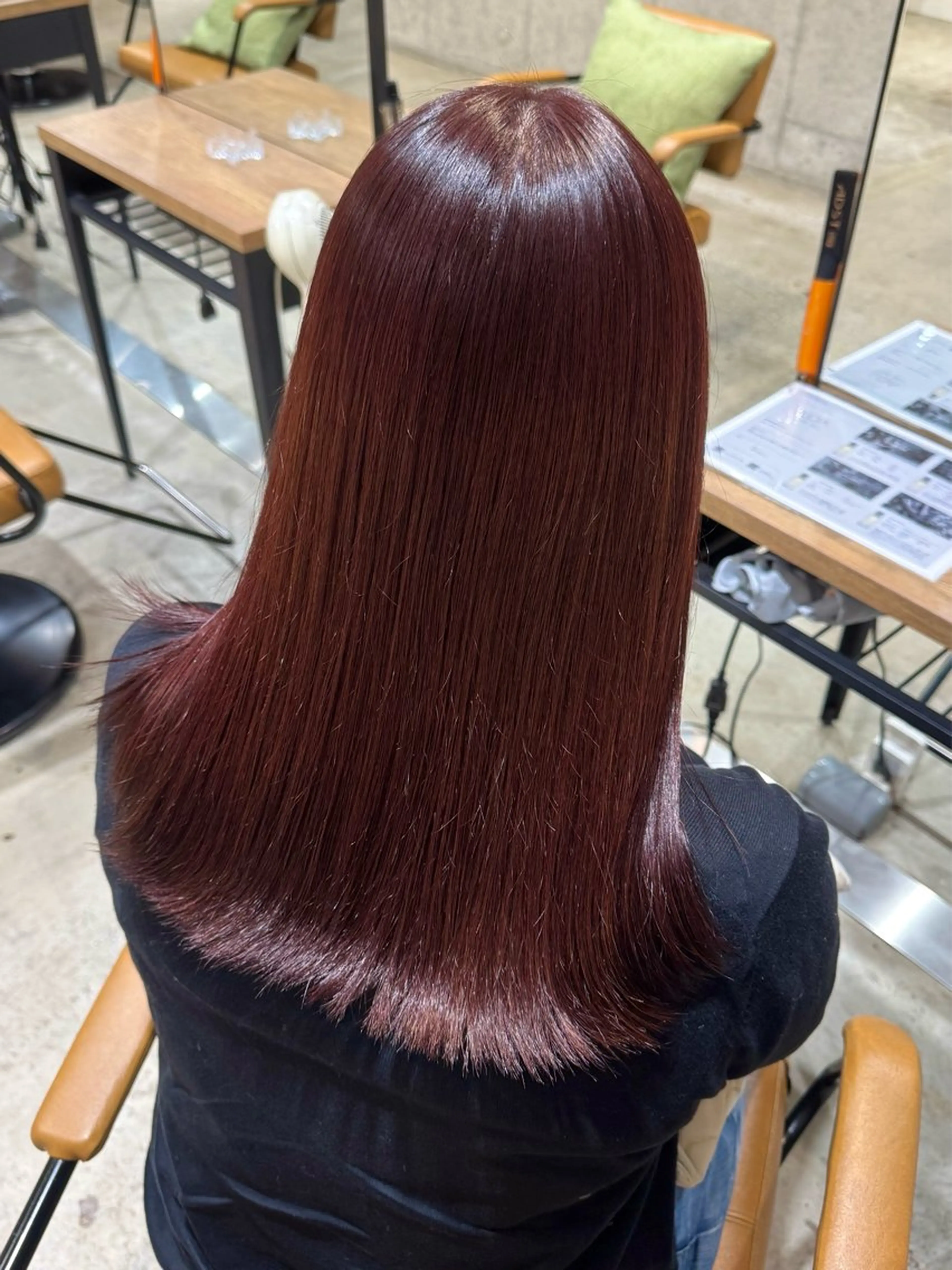 【🫧平日限定🫧】メンテナンスカット＋ブリーチなしダブルカラー💖＋クイックトリートメント🩵の写真