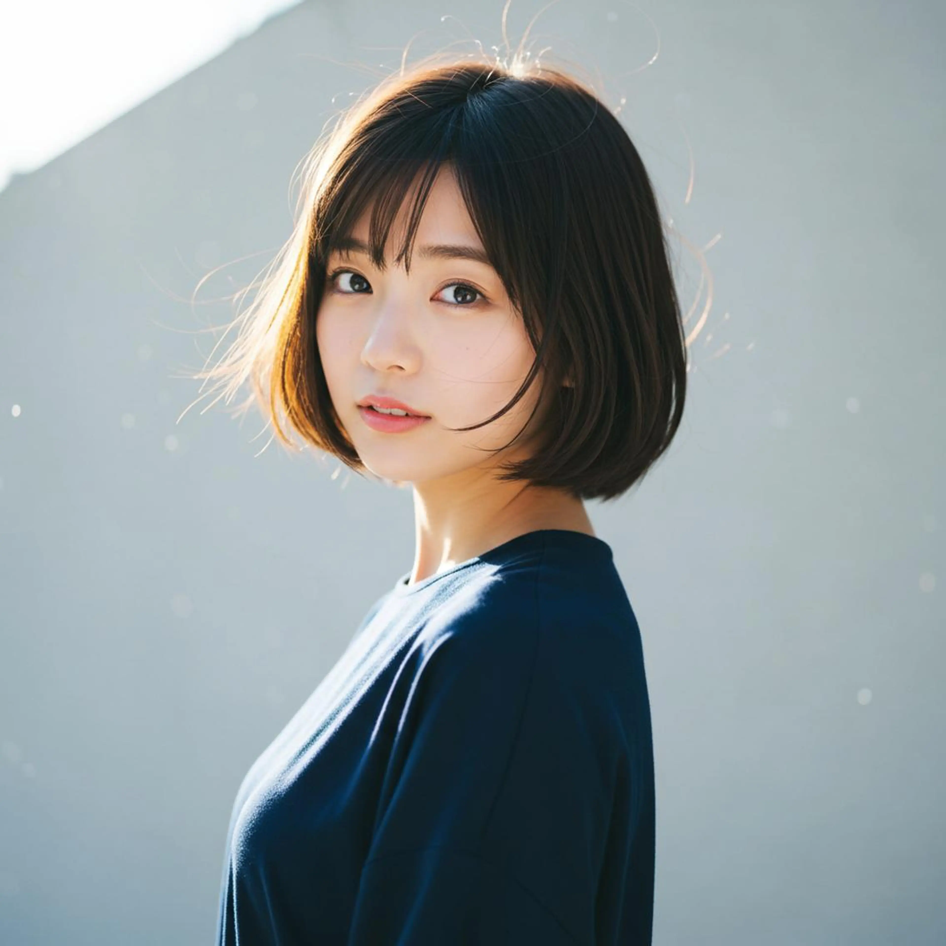 セミロング 高堰 朱羽のヘアスタイル