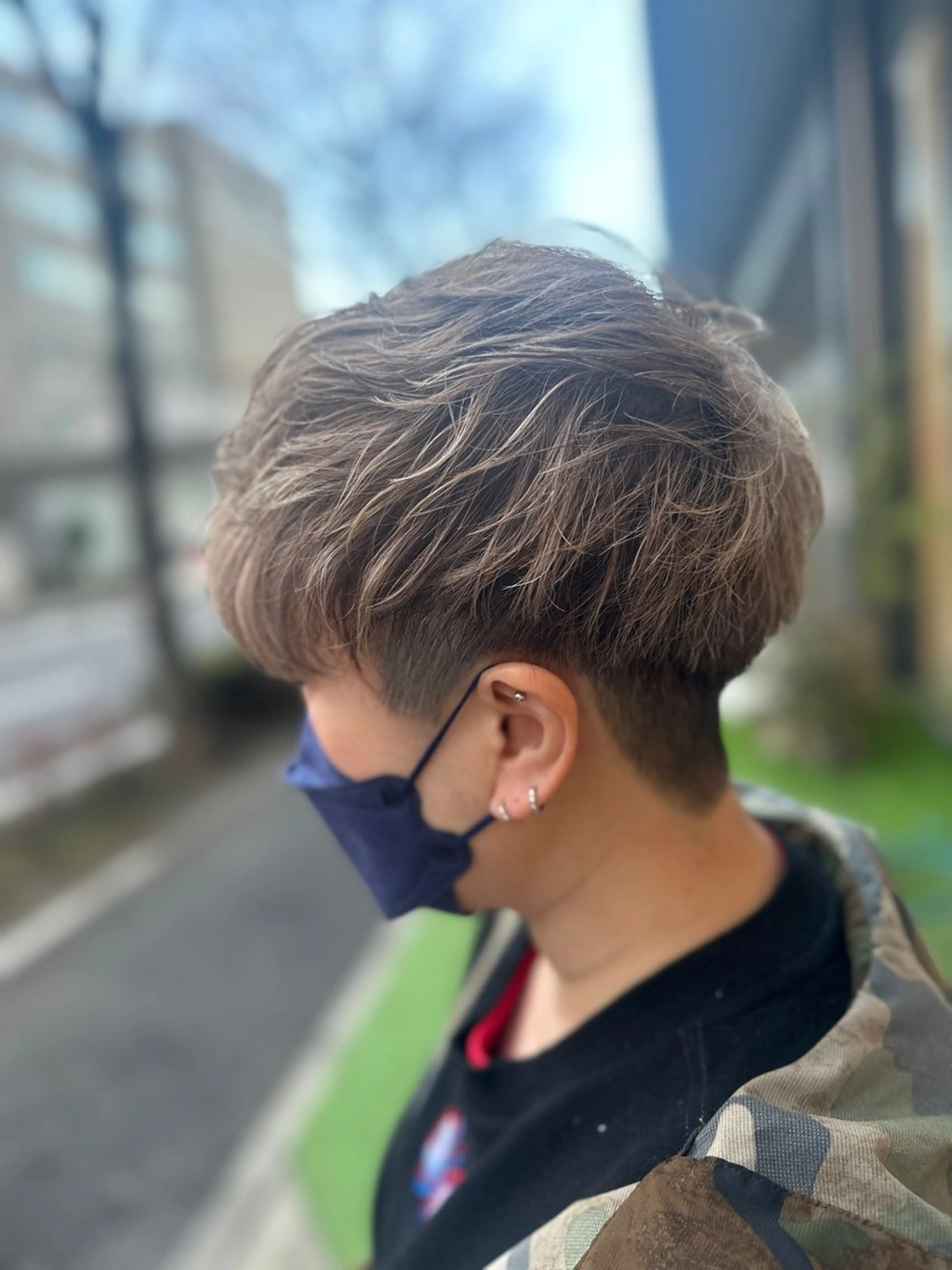 パーマ メンズ カット パーマ 韓国風レイヤーカット 🇰🇷❕モカのヘアスタイル