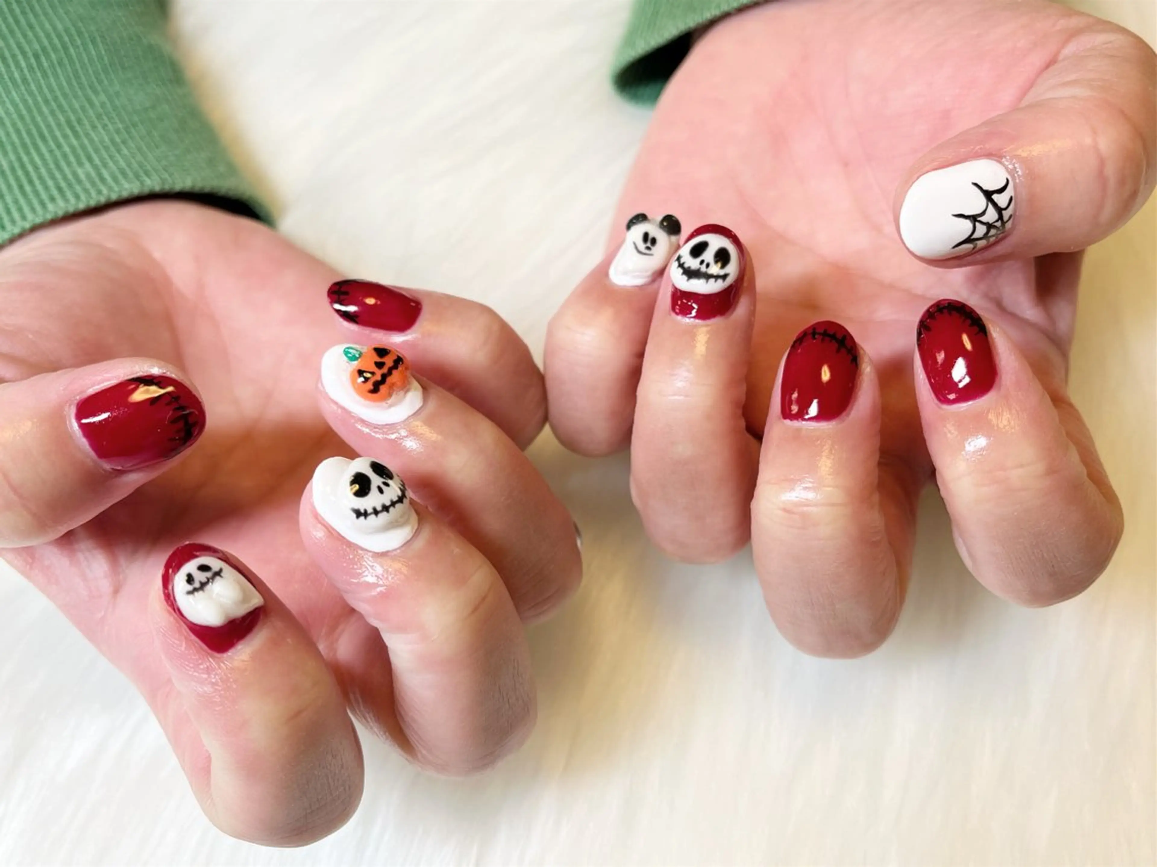 ネイル ハロウィン ネイルサロン flatのネイルデザイン