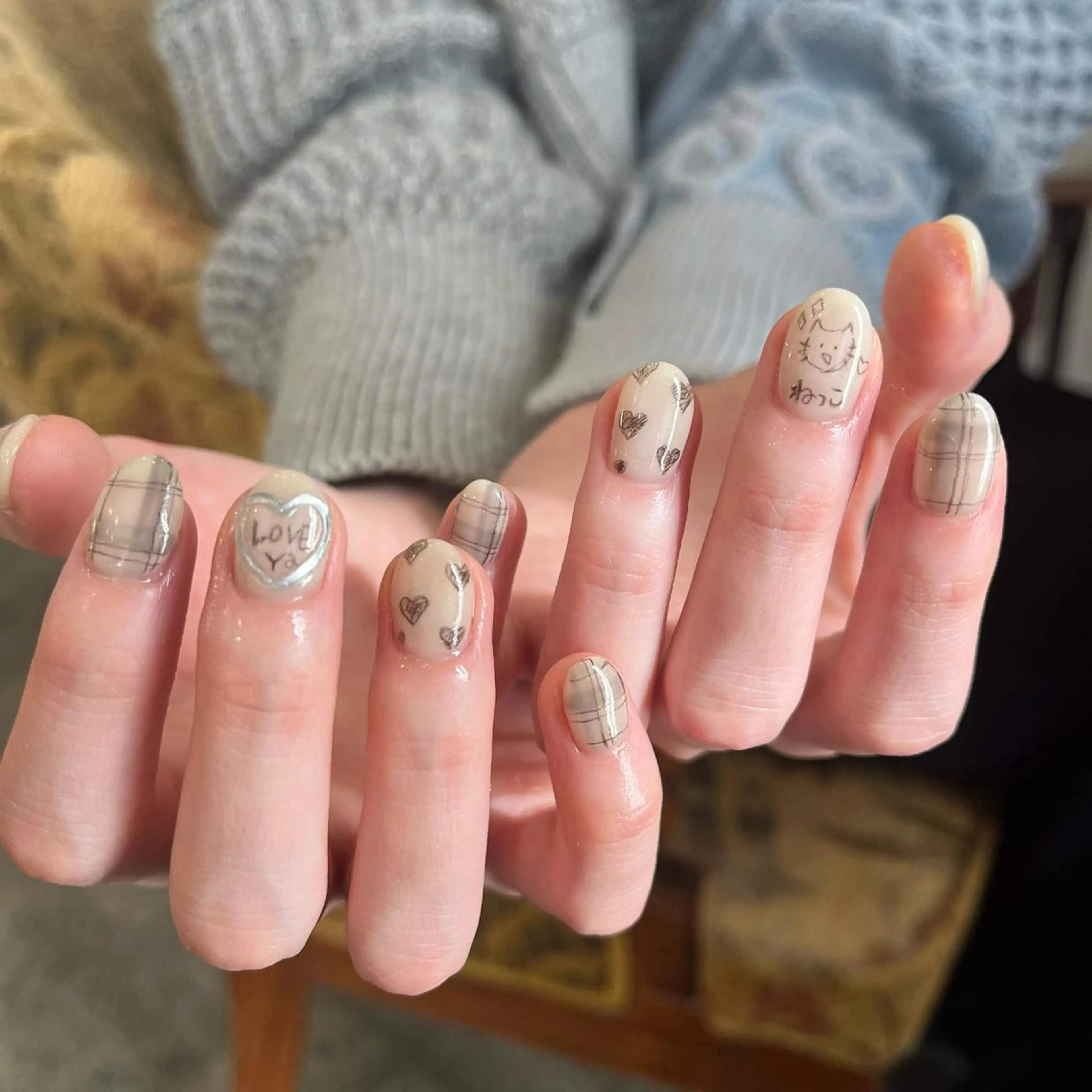 ネイル ハンドネイル Trico Antique所属・岩本 杏のネイルデザイン