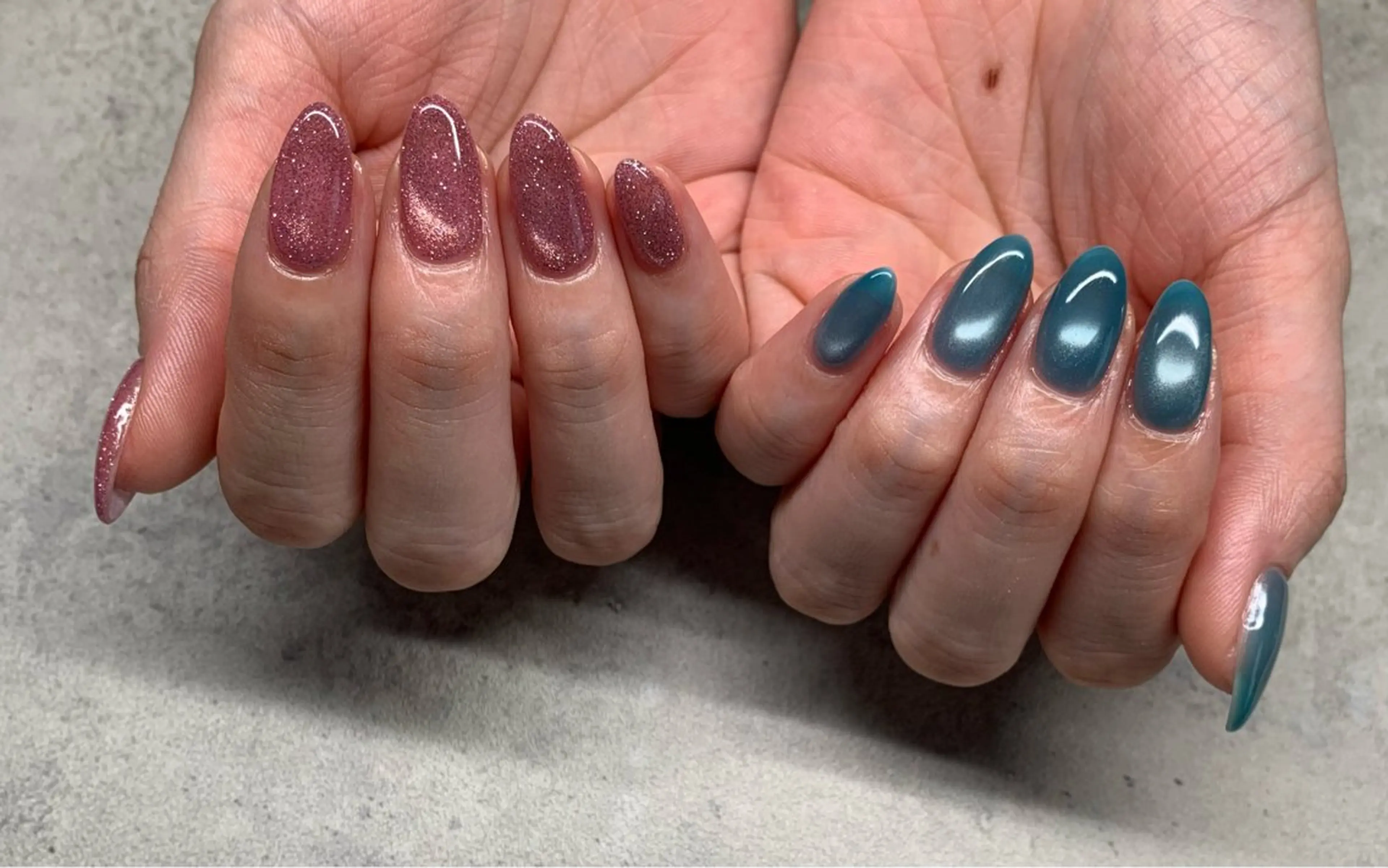 ネイル フラッシュネイル マグネットネイル ニュアンスネイル オフィスネイル シンプルネイル ハンドネイル sufu. nail YUKIのネイルデザイン