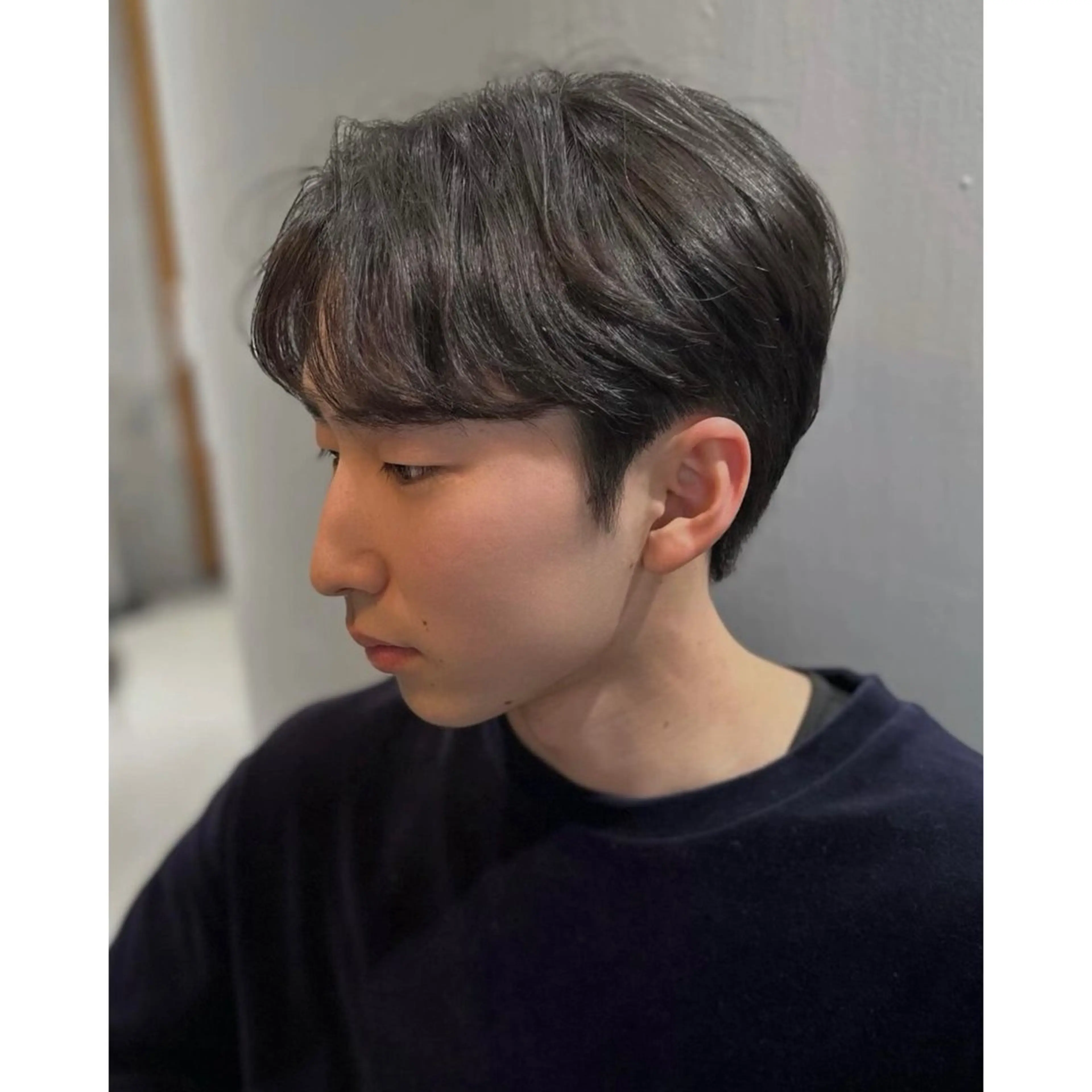 ショート メンズ ダウンパーマ カルマパーマ メンズ韓国風 韓国マッシュ マッシュウルフ elimabyfif th調布🌙キホ🌙のヘアスタイル