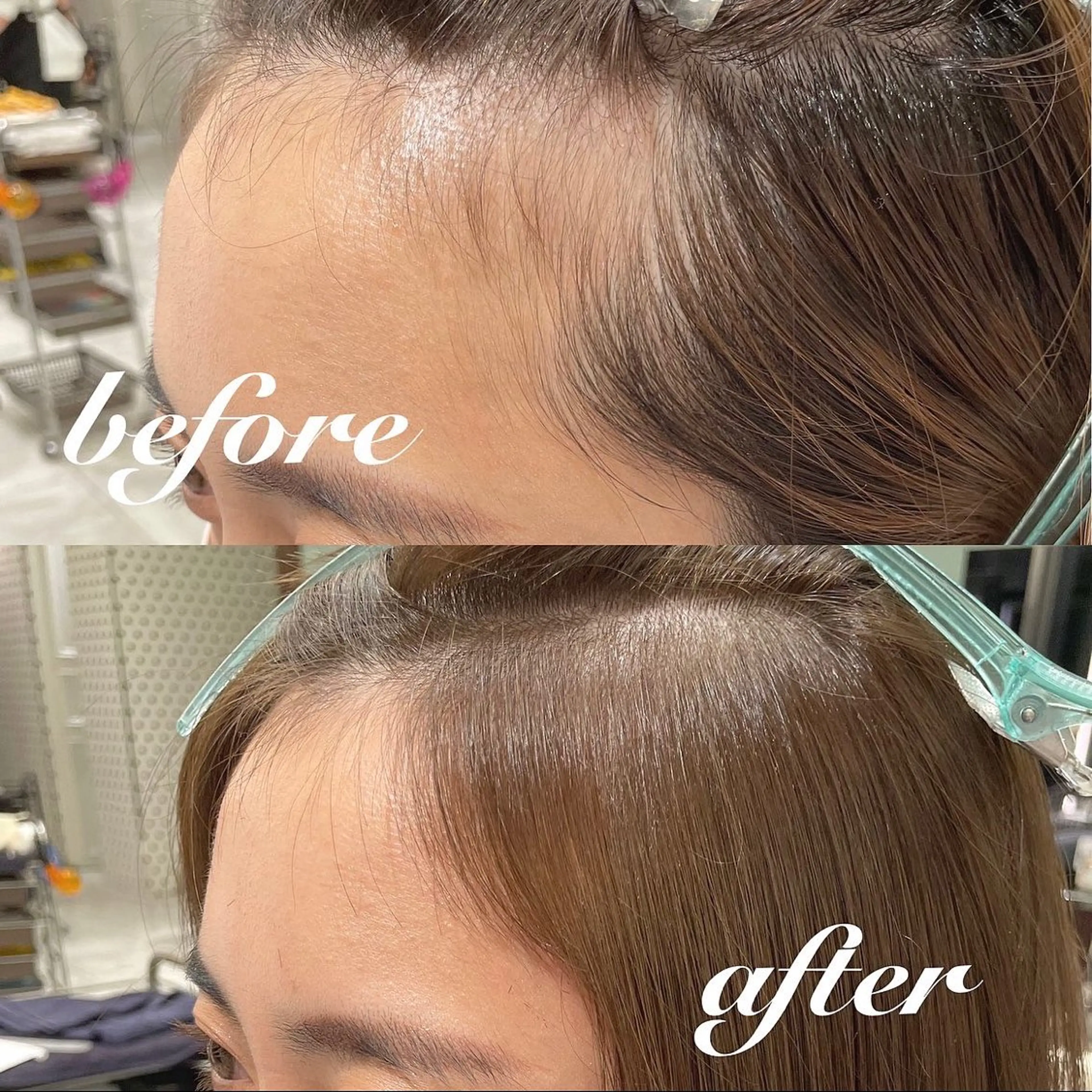 パーマ カット パーマ トリートメント 垢抜けヘア 韓国ヘア銀座近下菜央のヘアスタイル
