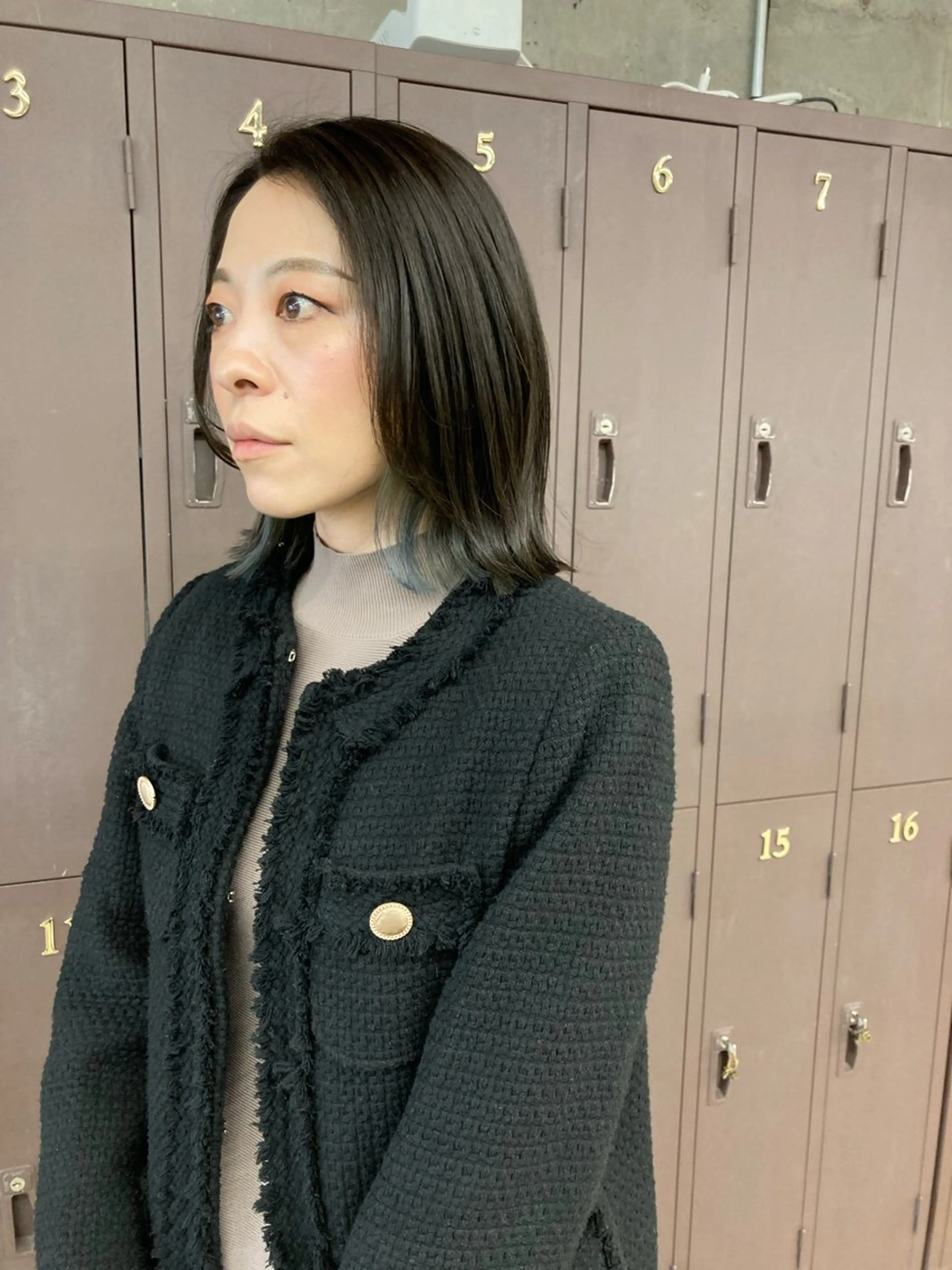 ミディアム カラー ベージュカラー オリーブベージュ カット ヘアカラー 小木曽智美 /ボブ/ショートのヘアスタイル