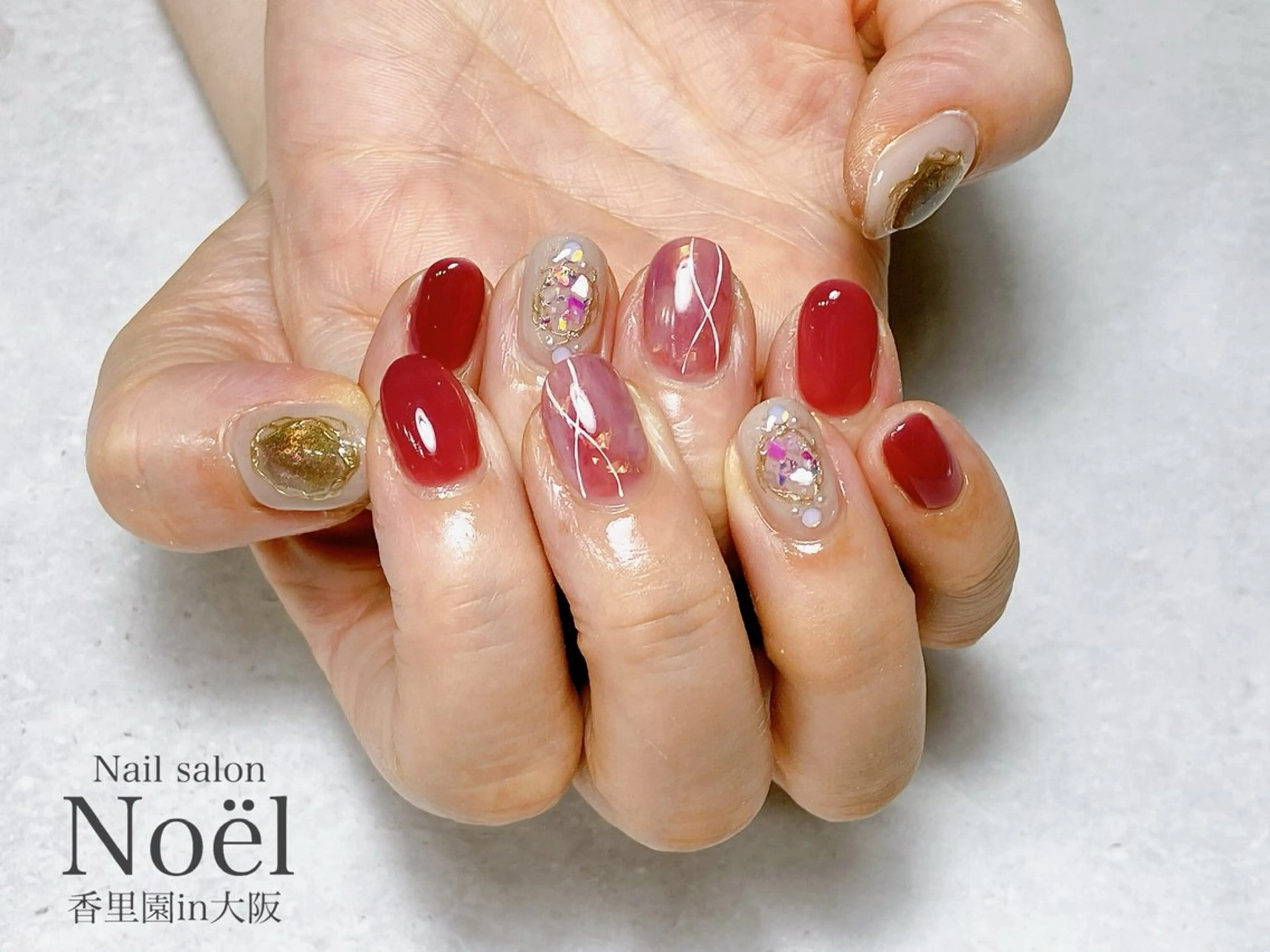 ネイル ニュアンスネイル ピンク Nailsalon Noël所属・Nailsalon ＆Noelのネイルデザイン