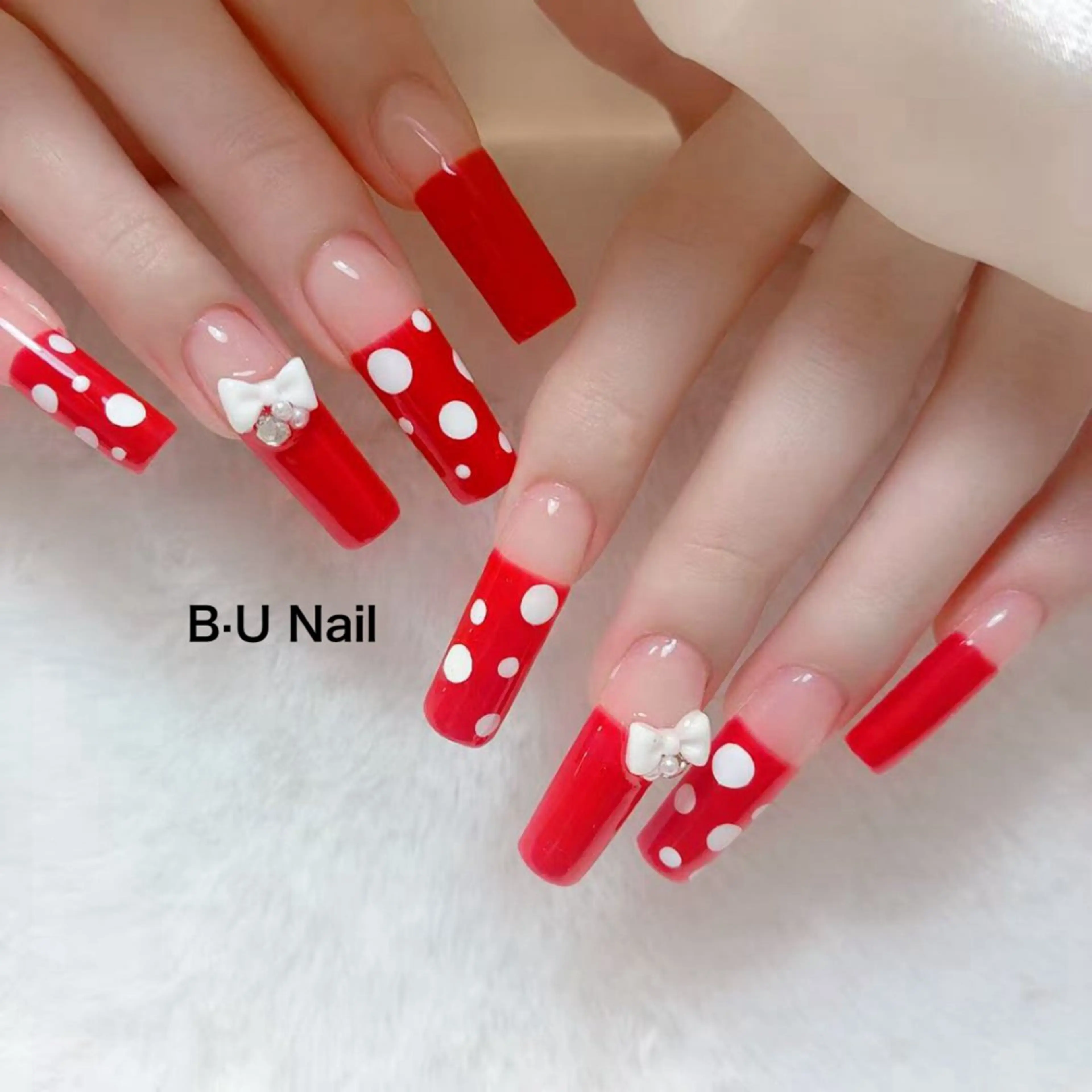 ネイル アニマル柄 アートネイル チークネイル フットネイル フレンチネイル ハンドネイル B•U Nail 長さだし専門店大宮のネイルデザイン