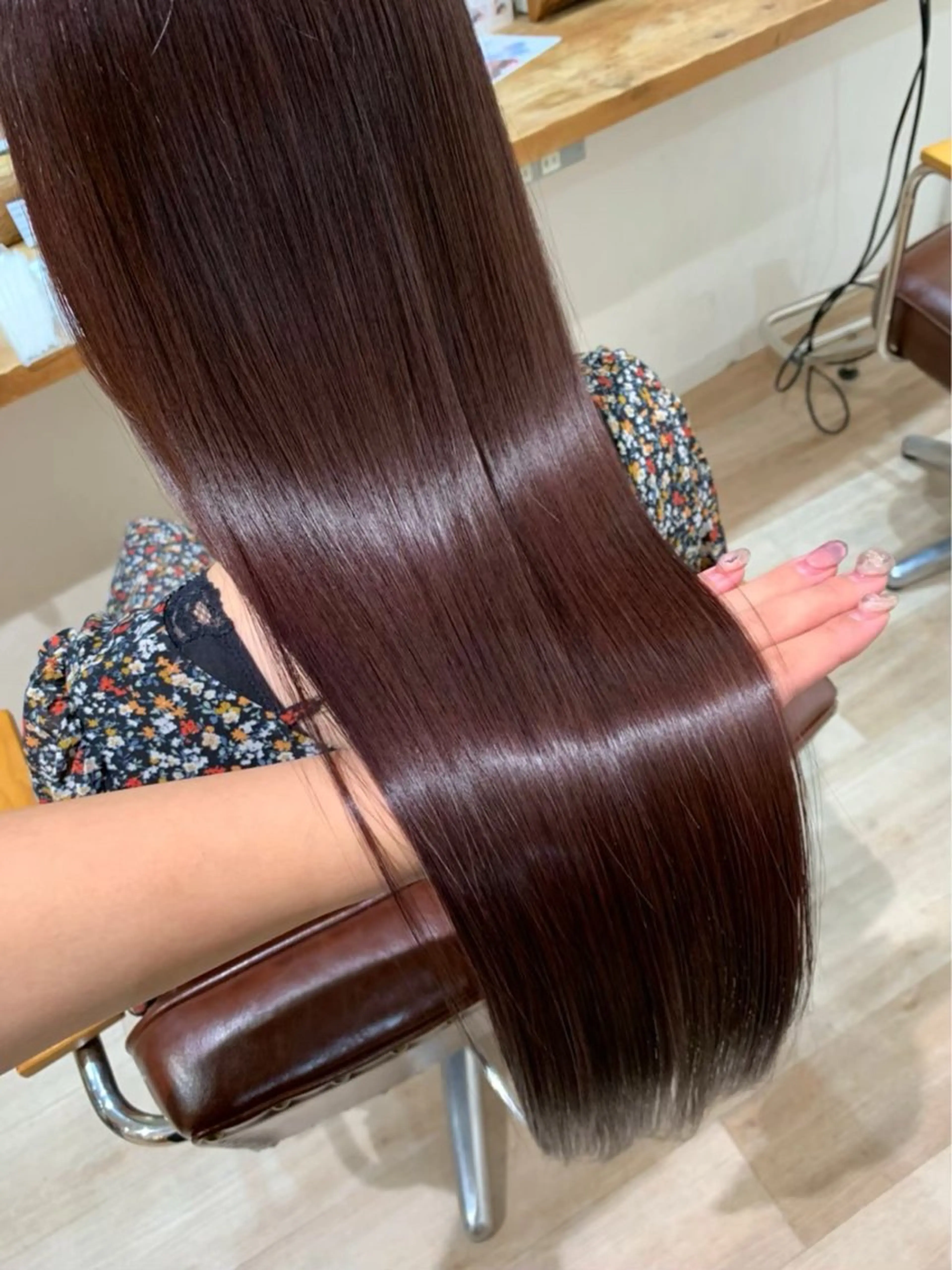 ロング トリートメント ガーリーネイル hiroka🩰🎀のネイルデザイン