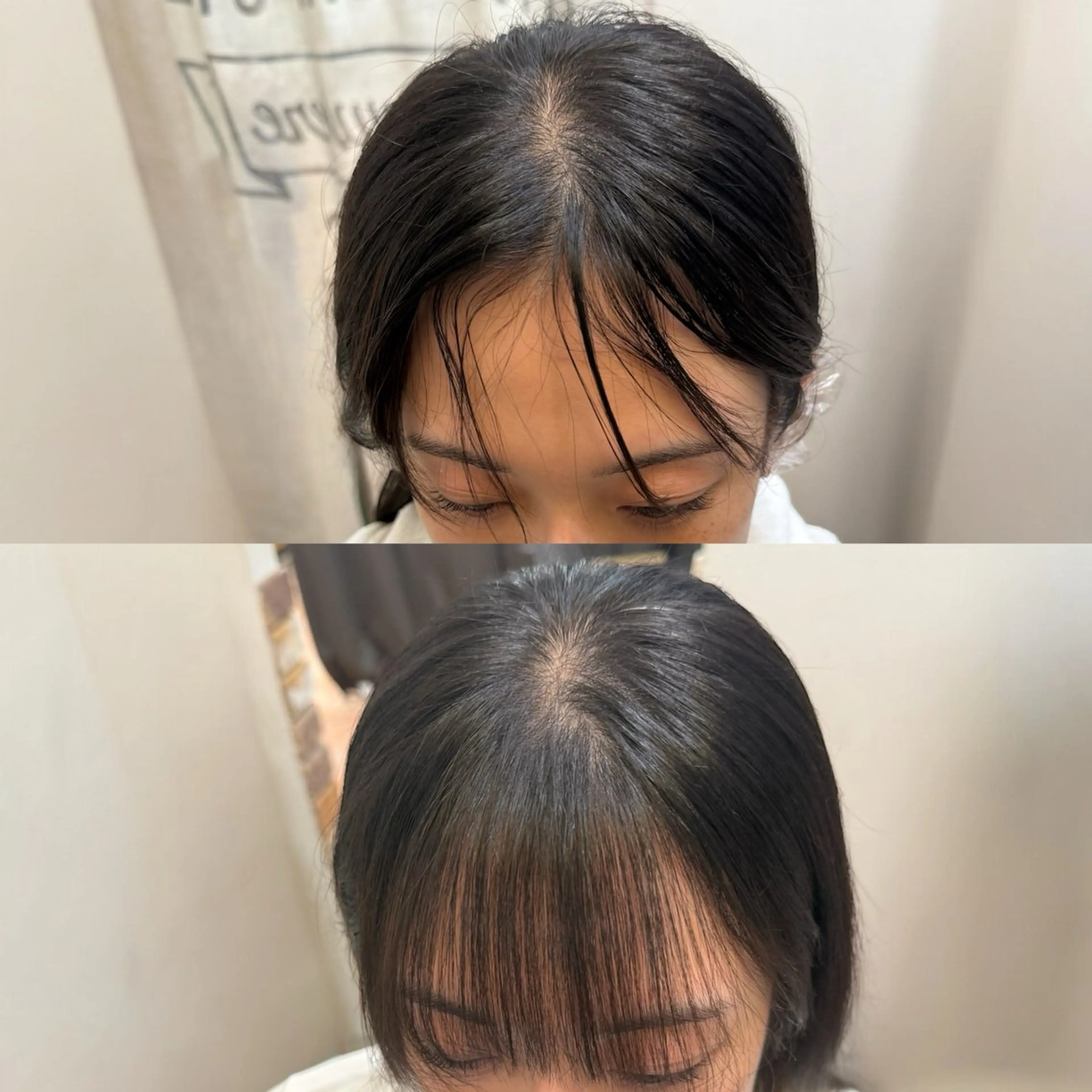 【前髪の浮き癖・割れ癖改善✨】話題沸騰中！カット+前髪クロスパーマ+1stepTRの写真