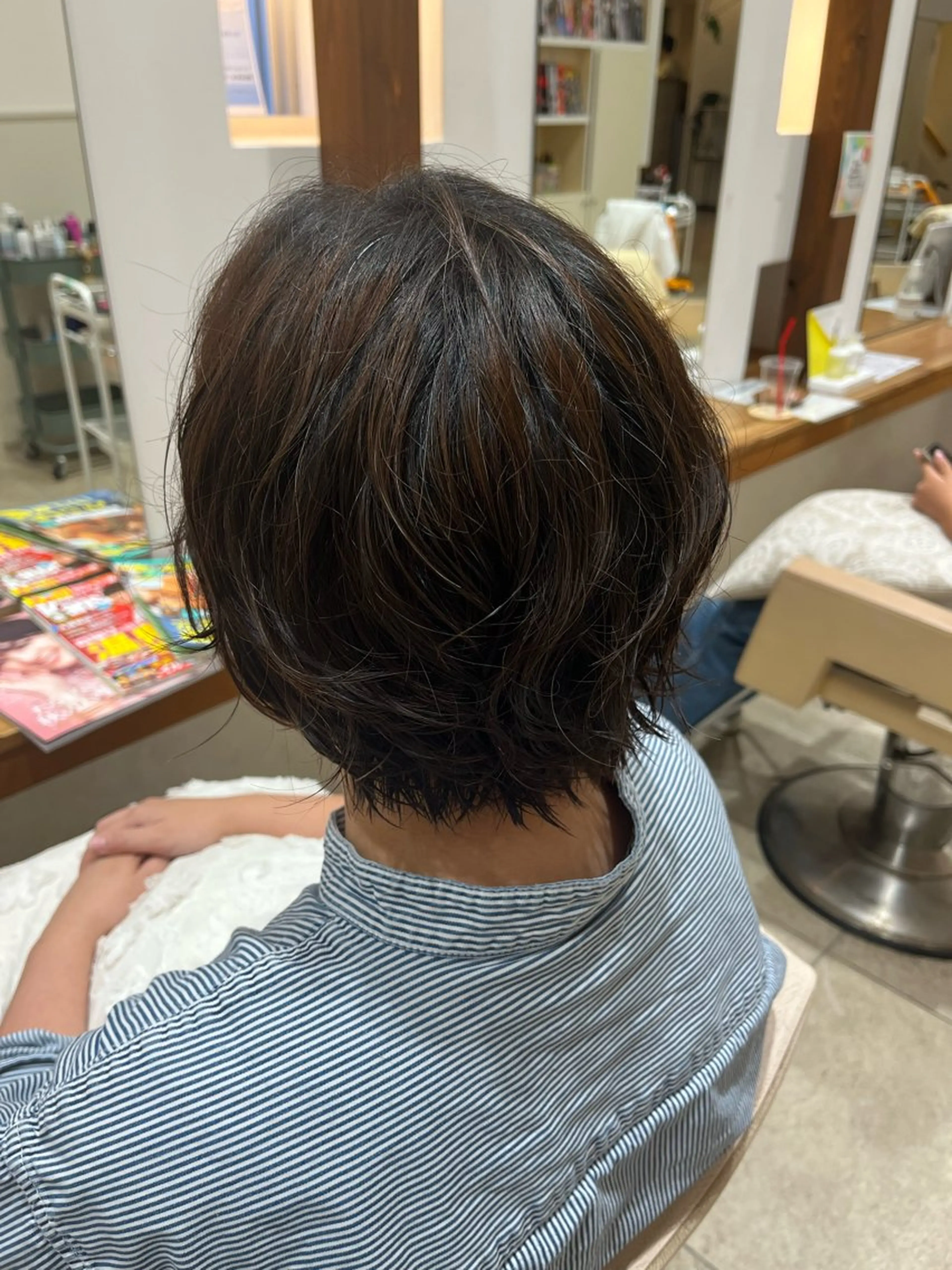 ショート パーマ 沖元 統弥のヘアスタイル