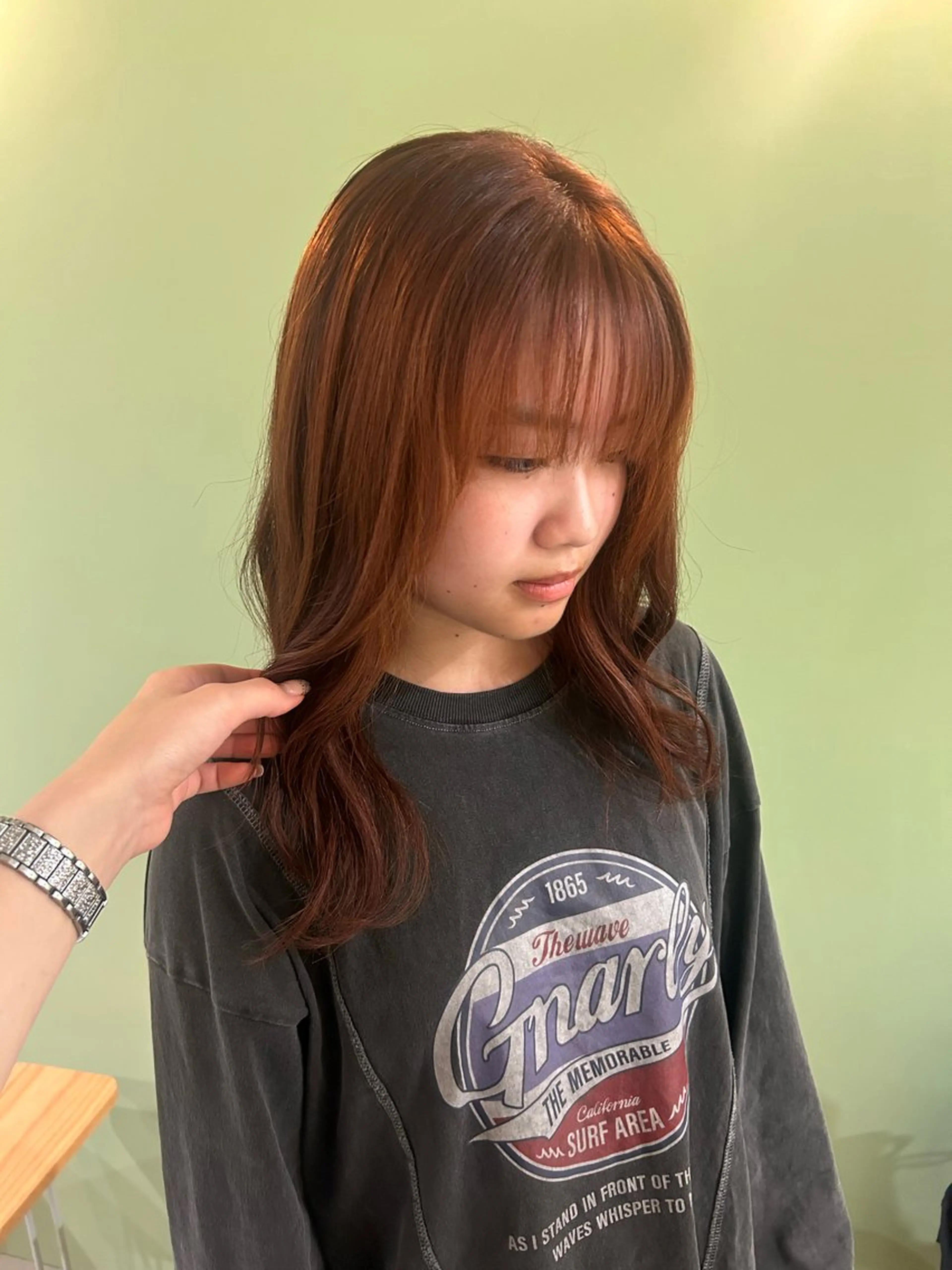 セミロング カット ヘアカラー uta所属・カットモデル募集 トモカのヘアスタイル