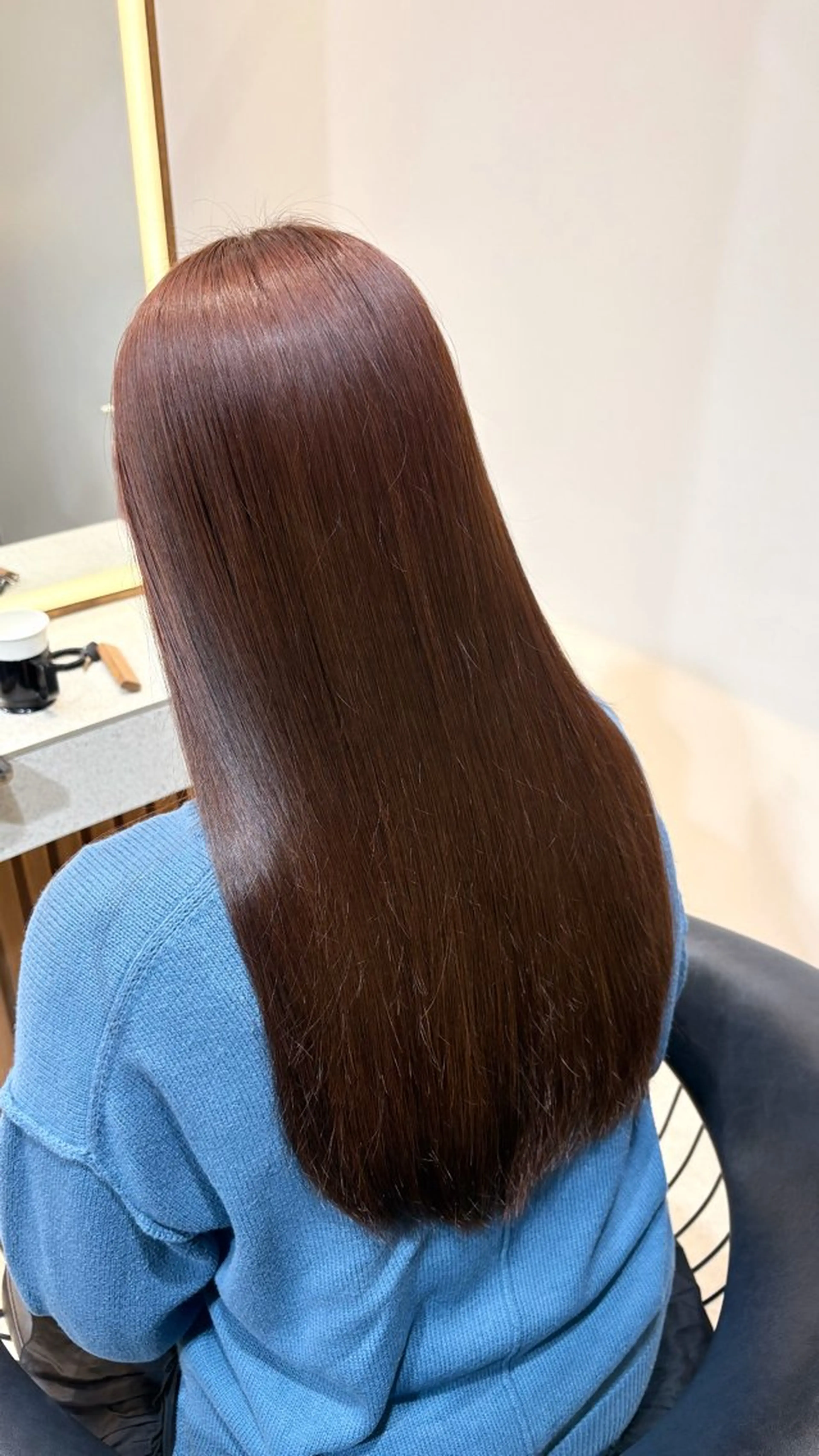 ロング カラー 田中 柚莉愛のヘアスタイル