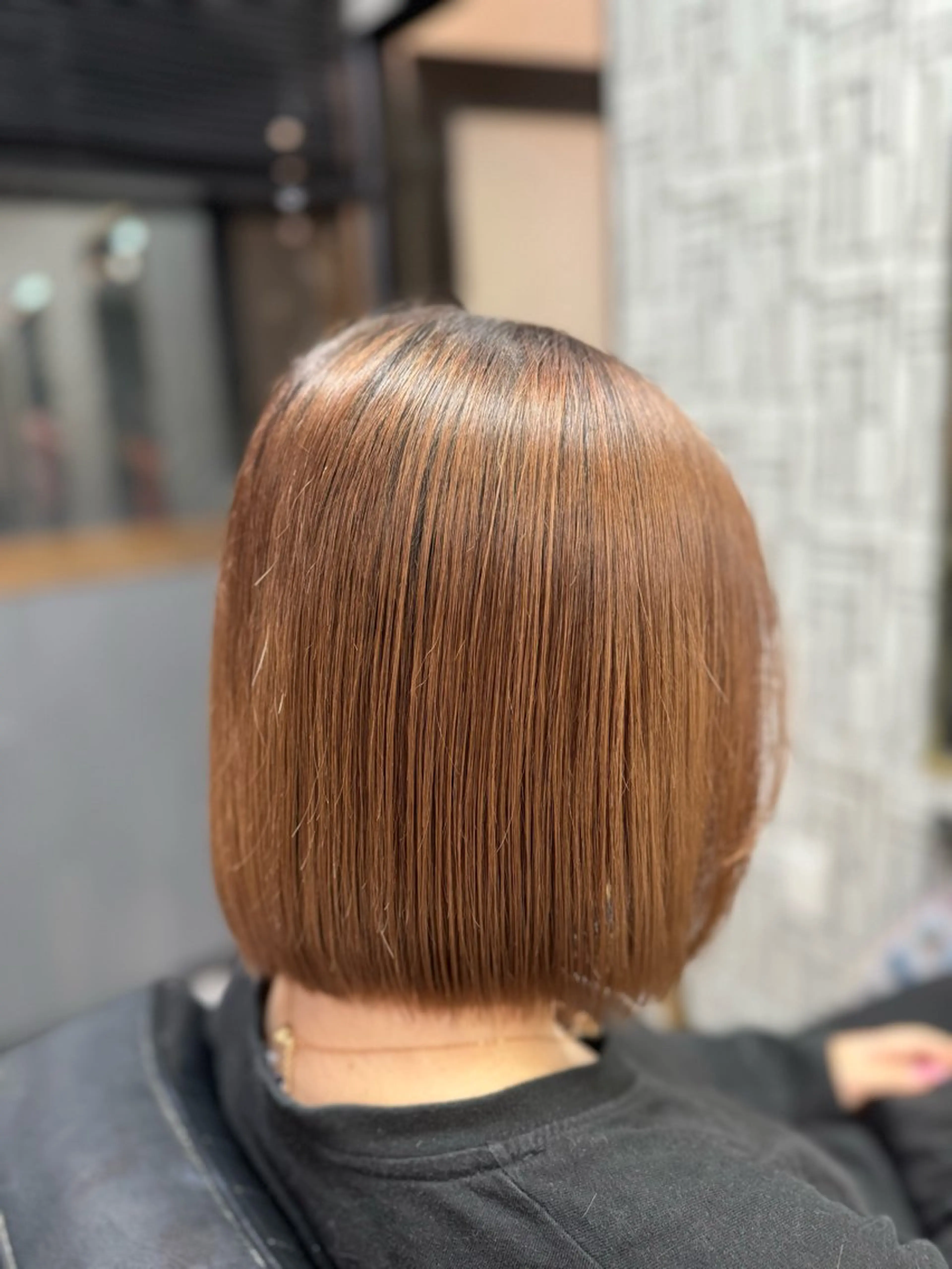 ミディアム 縮毛矯正 篠原 侑作のヘアスタイル