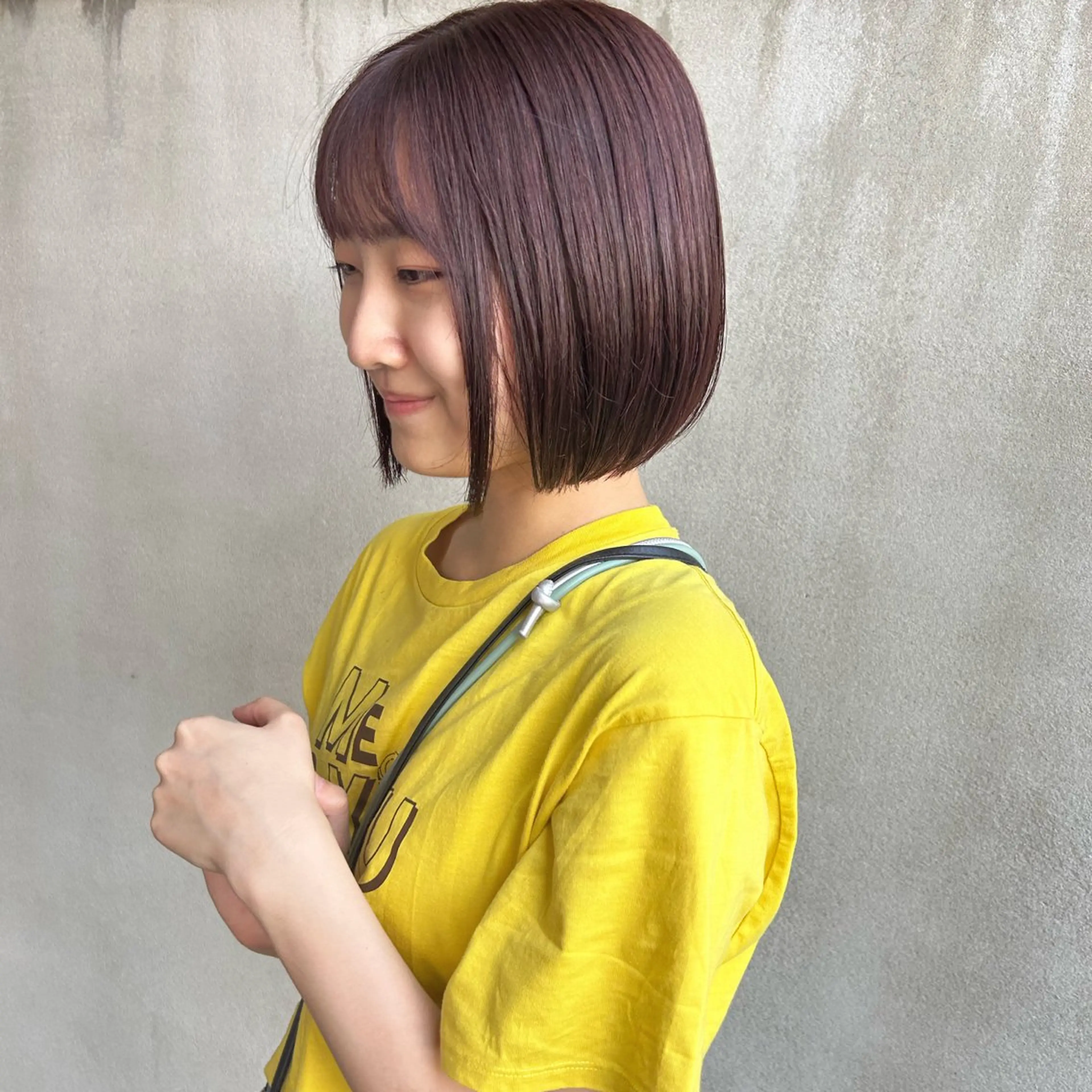 ミディアム カット ヘアカラー en⁺　trust所属・山口 麗音のヘアスタイル