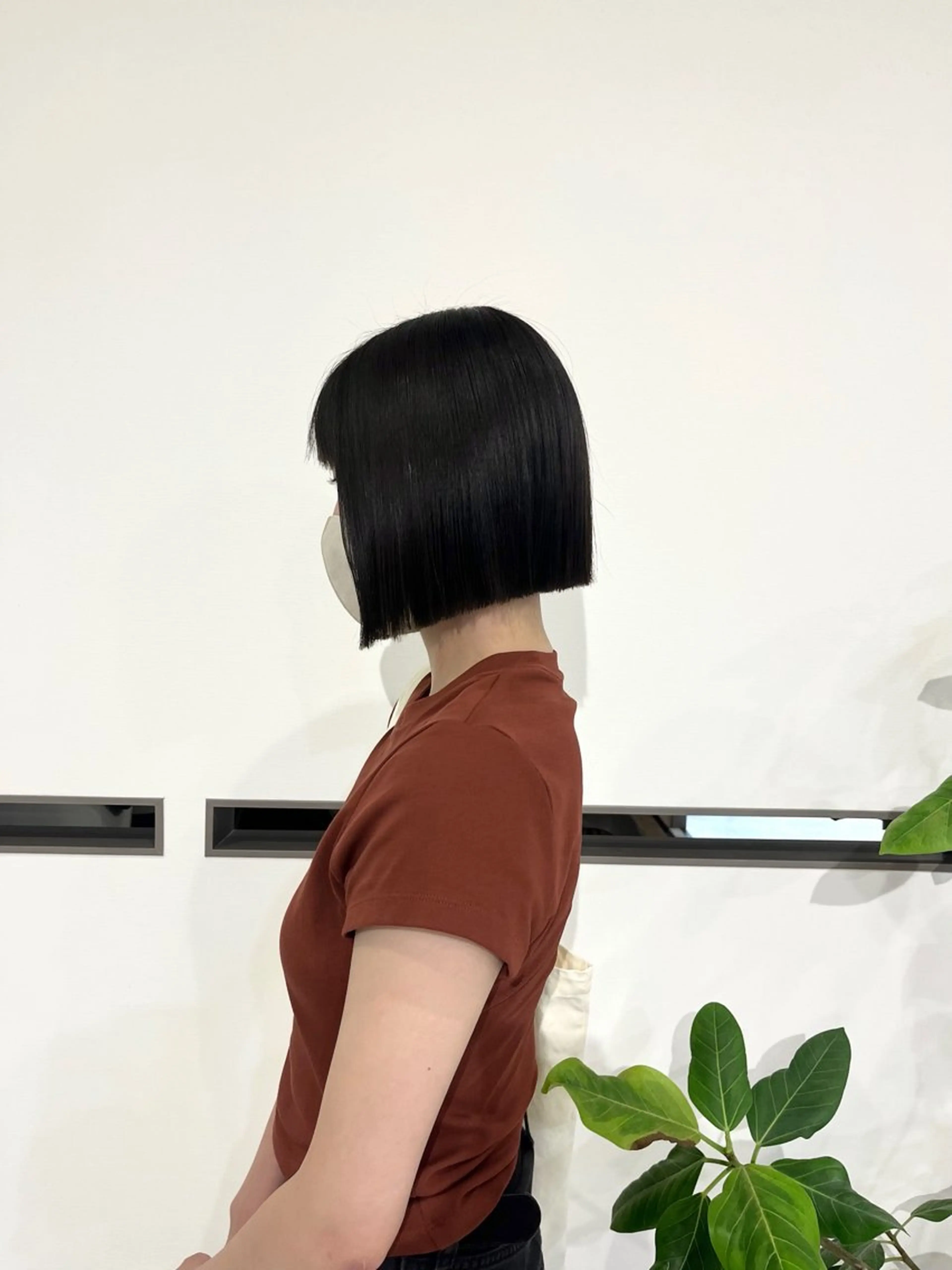 前髪カット＋ボブカットの写真