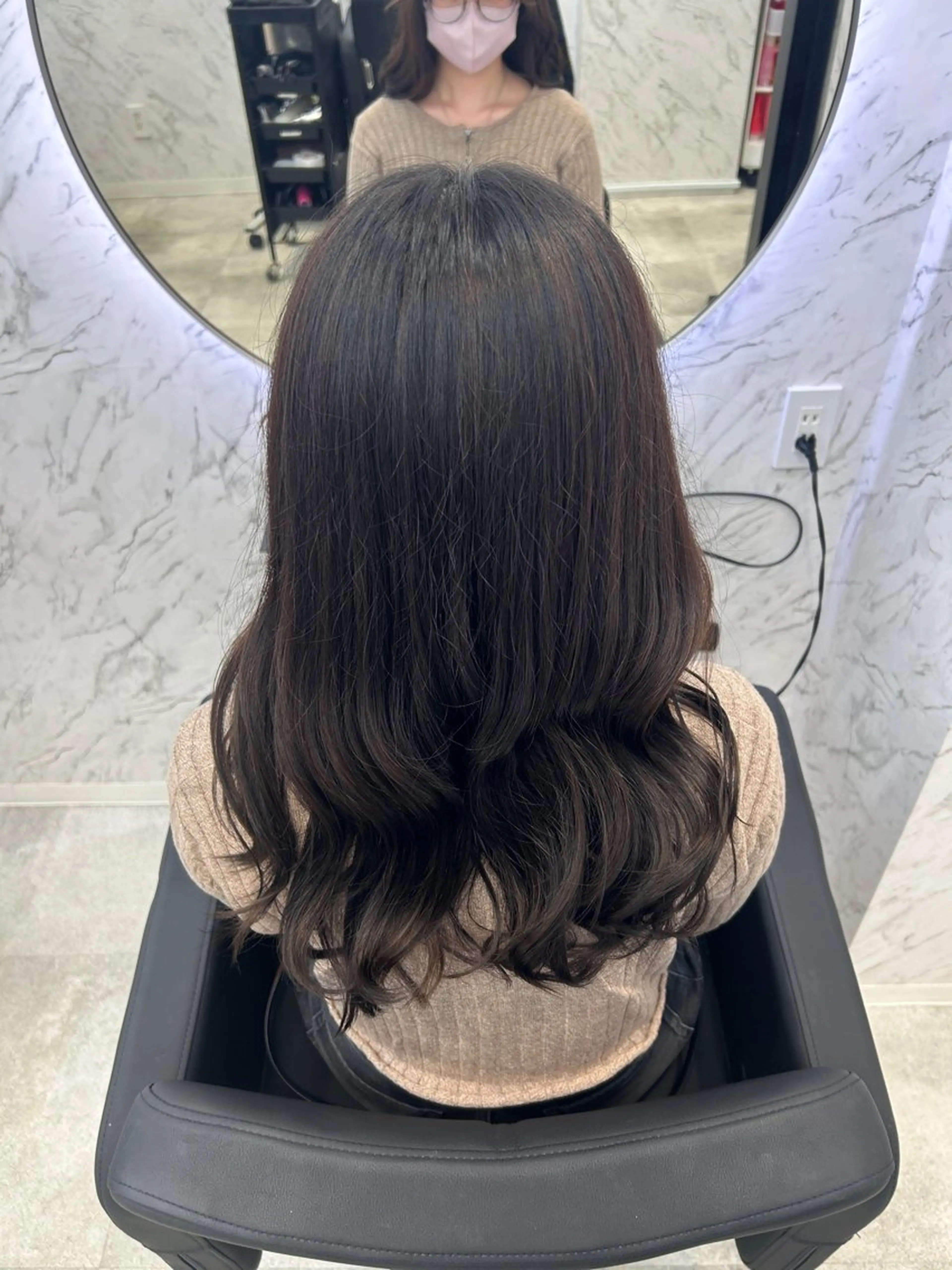 ロング カラー ブラウンカラー ヘアカラー トリートメント 韓国艶カラー 🇰🇷💎MIUのヘアスタイル