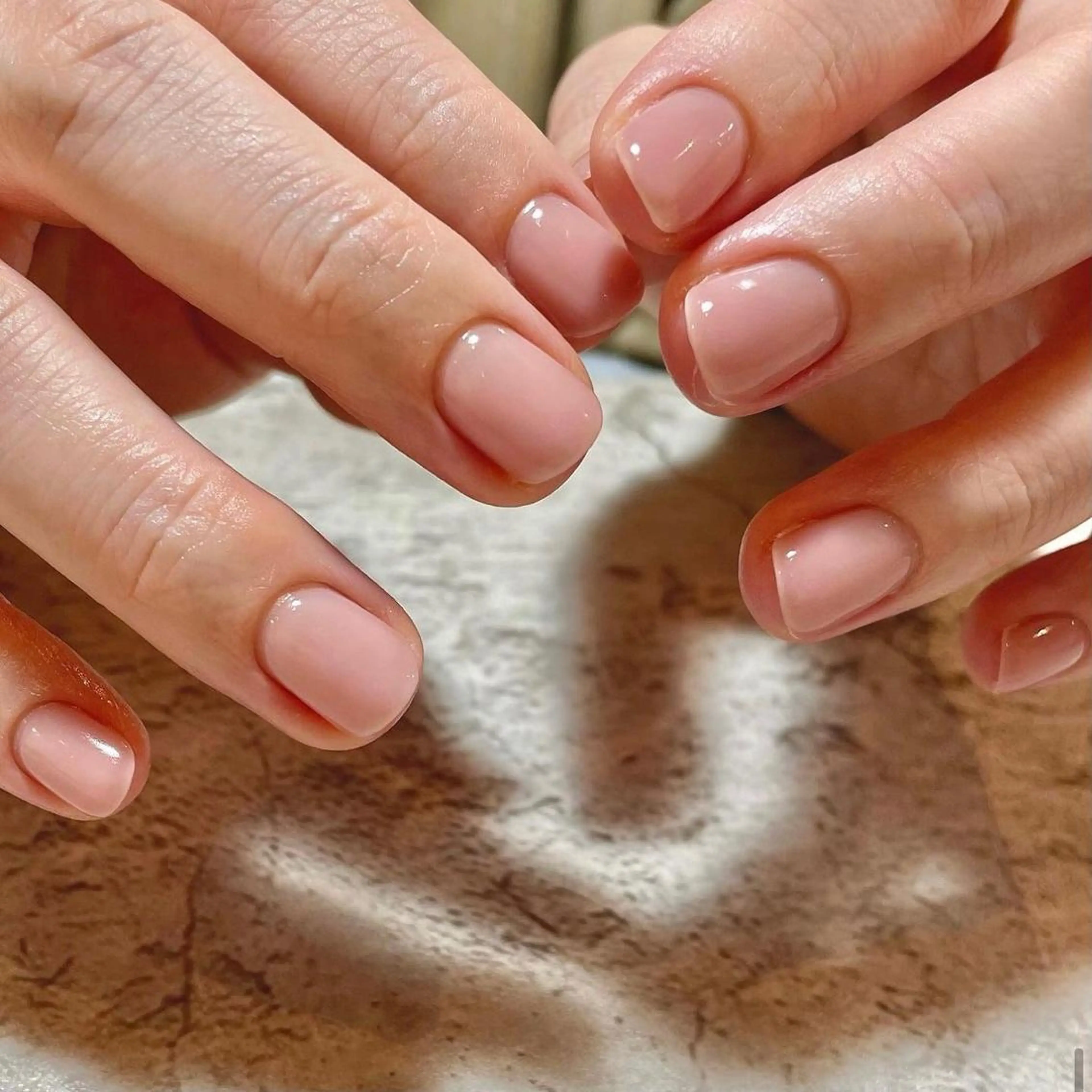 ネイル ワンカラーネイル ピンク ハンドネイル calla nailのネイルデザイン