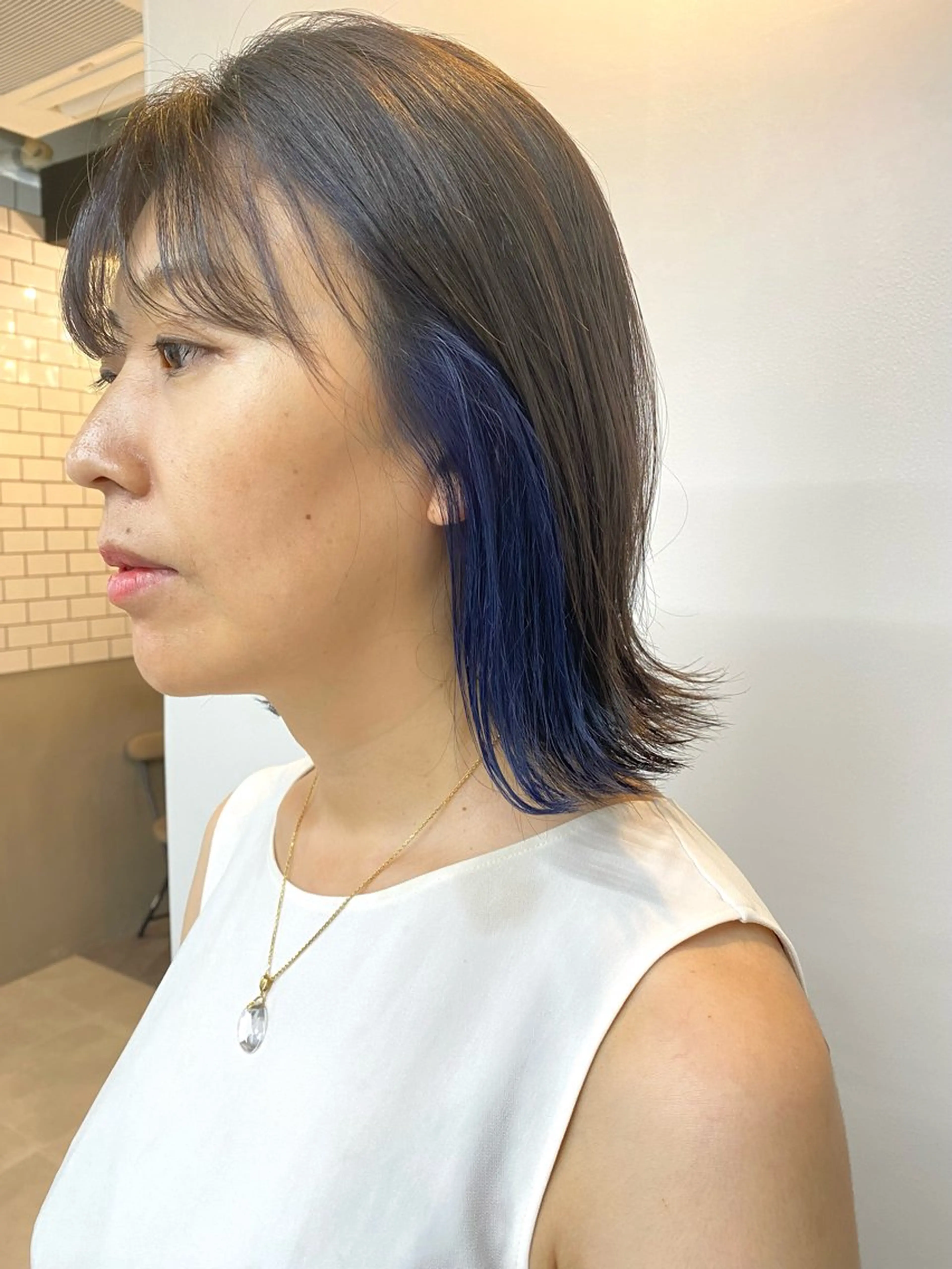 ミディアム カット ヘアカラー トリートメント HARUKA🍒 tocca天王寺のヘアスタイル