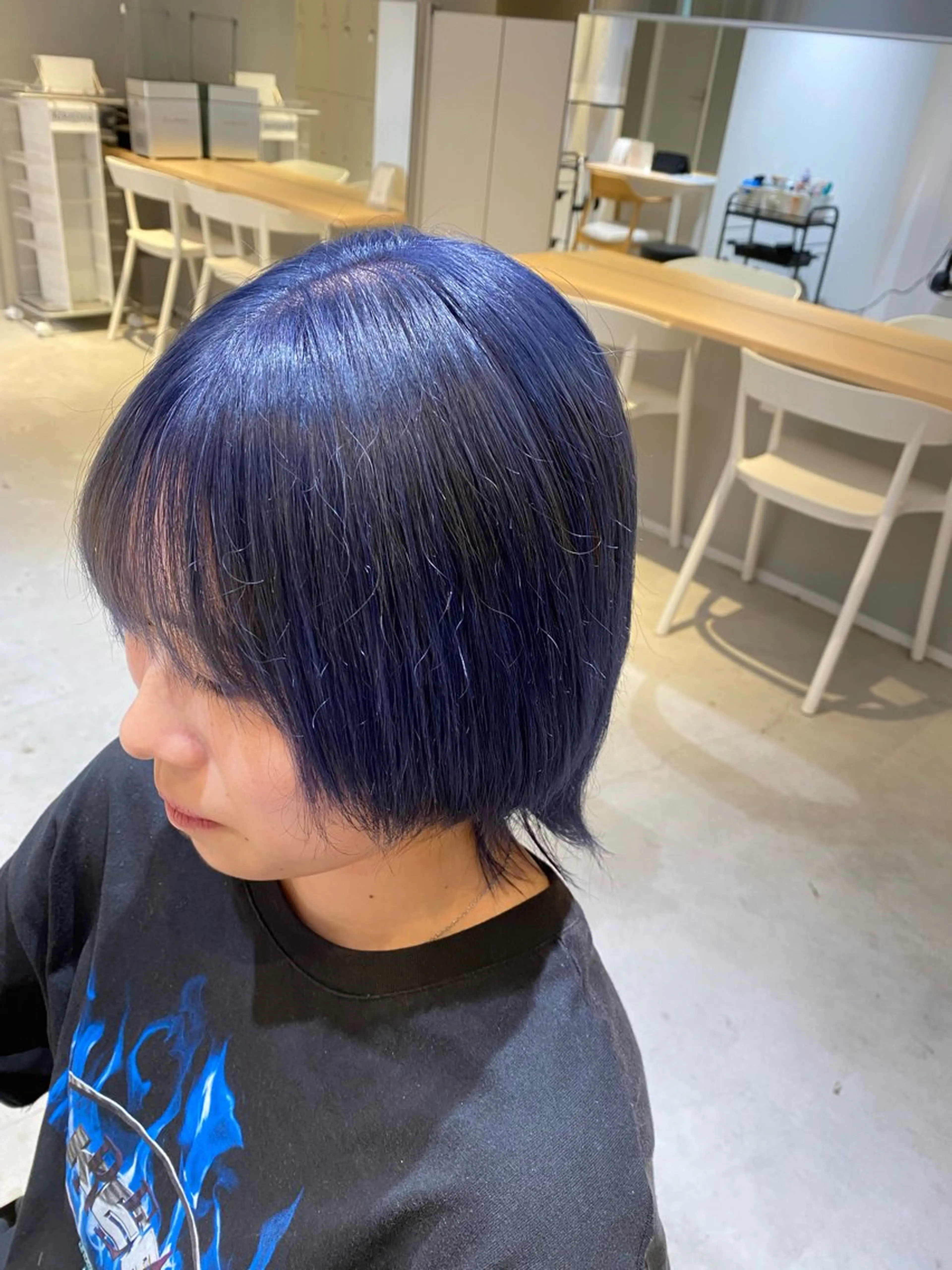 ミディアム カラー ブリーチ AI　TOKYO hair 名古屋所属・波多野タケシ/ 縮毛矯正特化のヘアスタイル