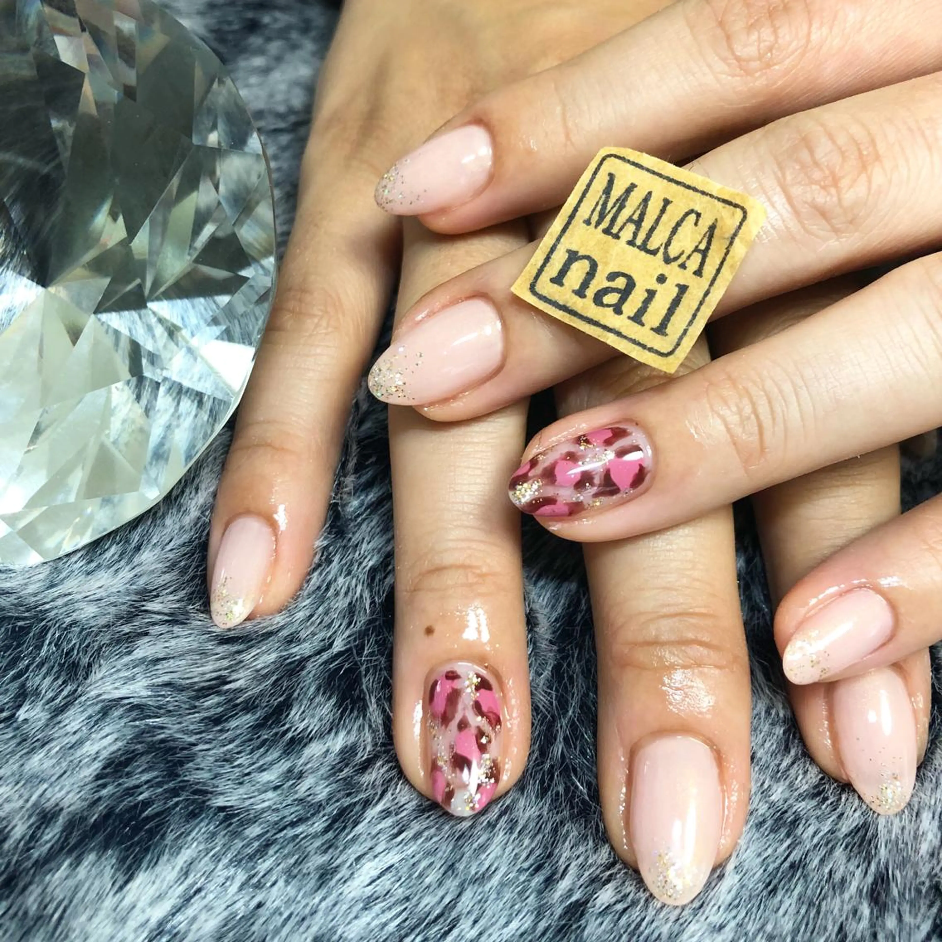 セミロング カラー パーマ ヘアアレンジ キッズ ネイル マツエク・マツパ MALCAnail(マルカネイル)所属・荒木 莉奈のネイルデザイン