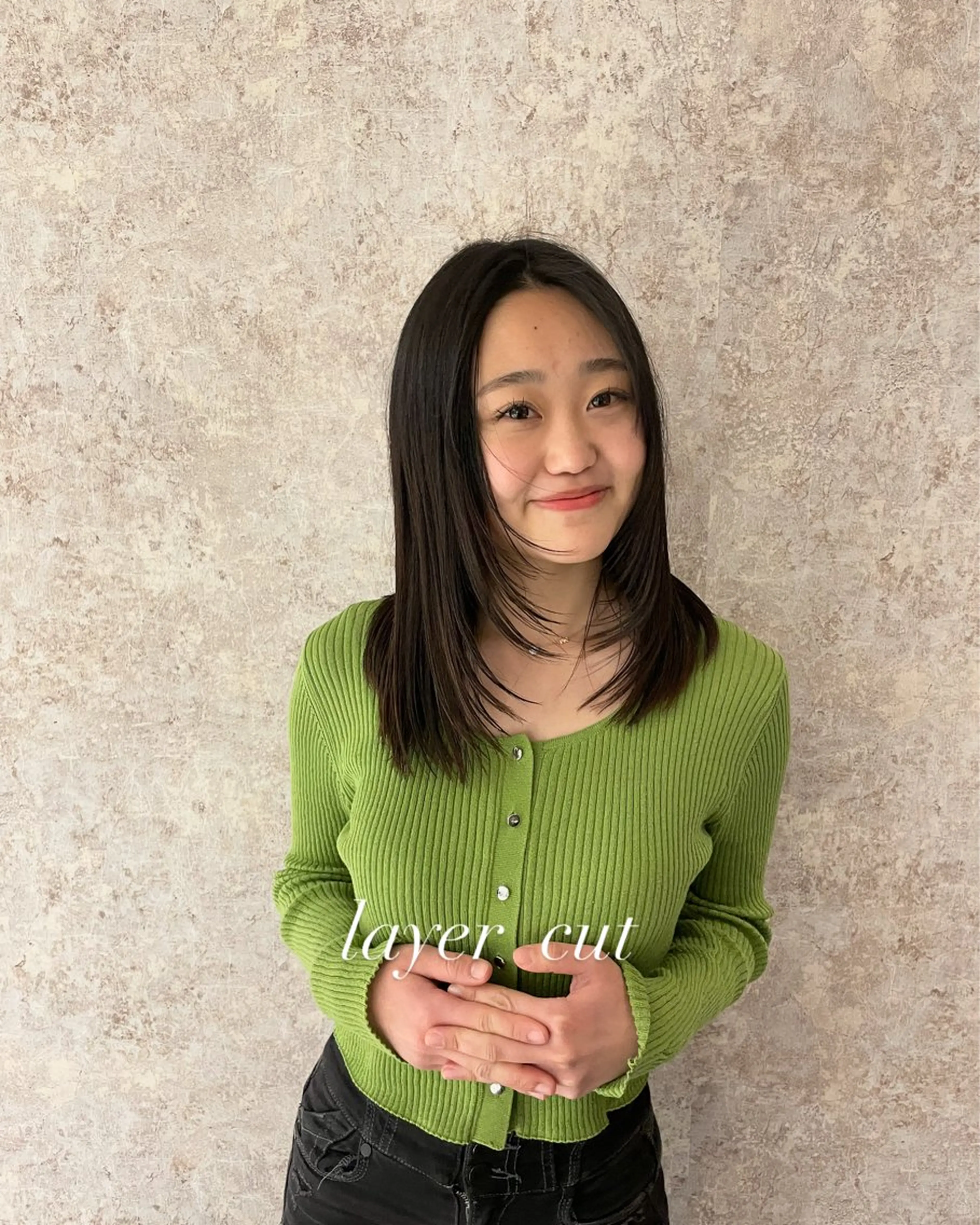 ロング レイヤーカット カット 目崎 丞のヘアスタイル